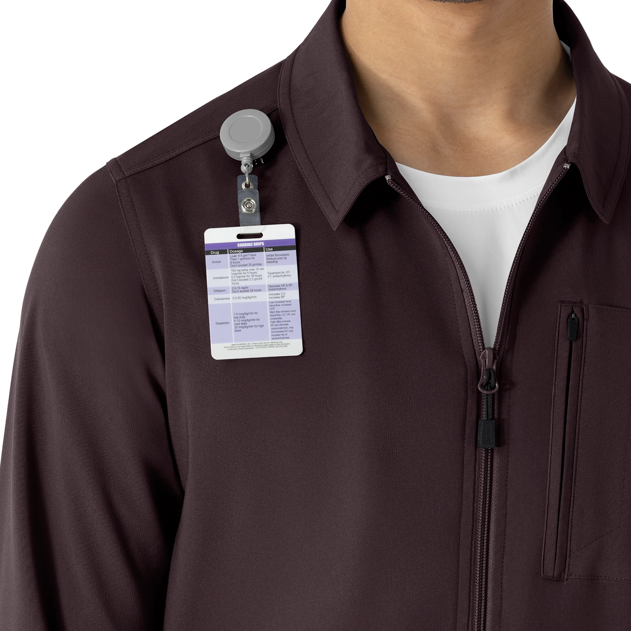 Carhartt Force Cross-Flex Men's Lightweight Scrub Jacket - Dark Sepia - Image 9
