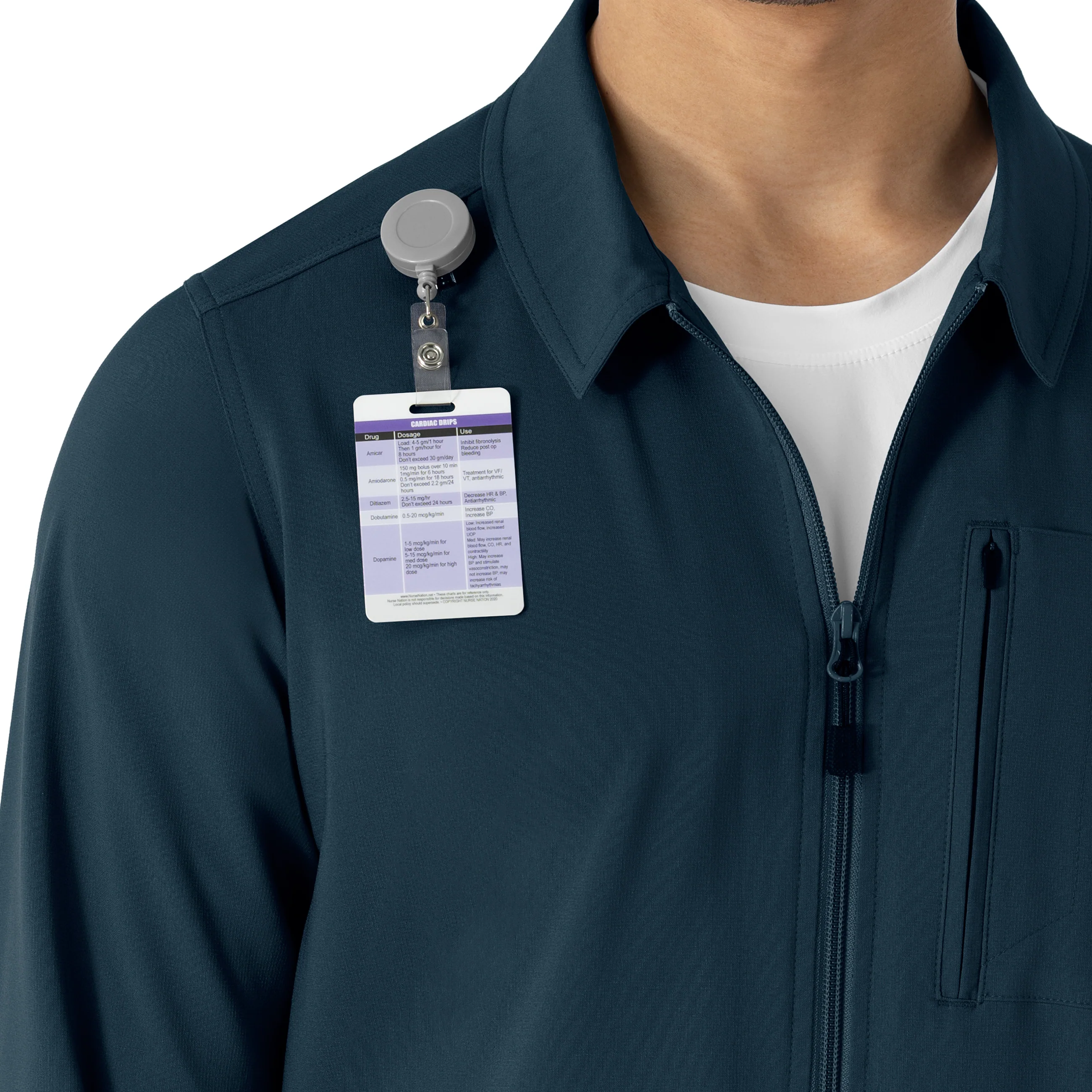 Carhartt Force Cross-Flex Men's Lightweight Scrub Jacket - Navy - Image 10