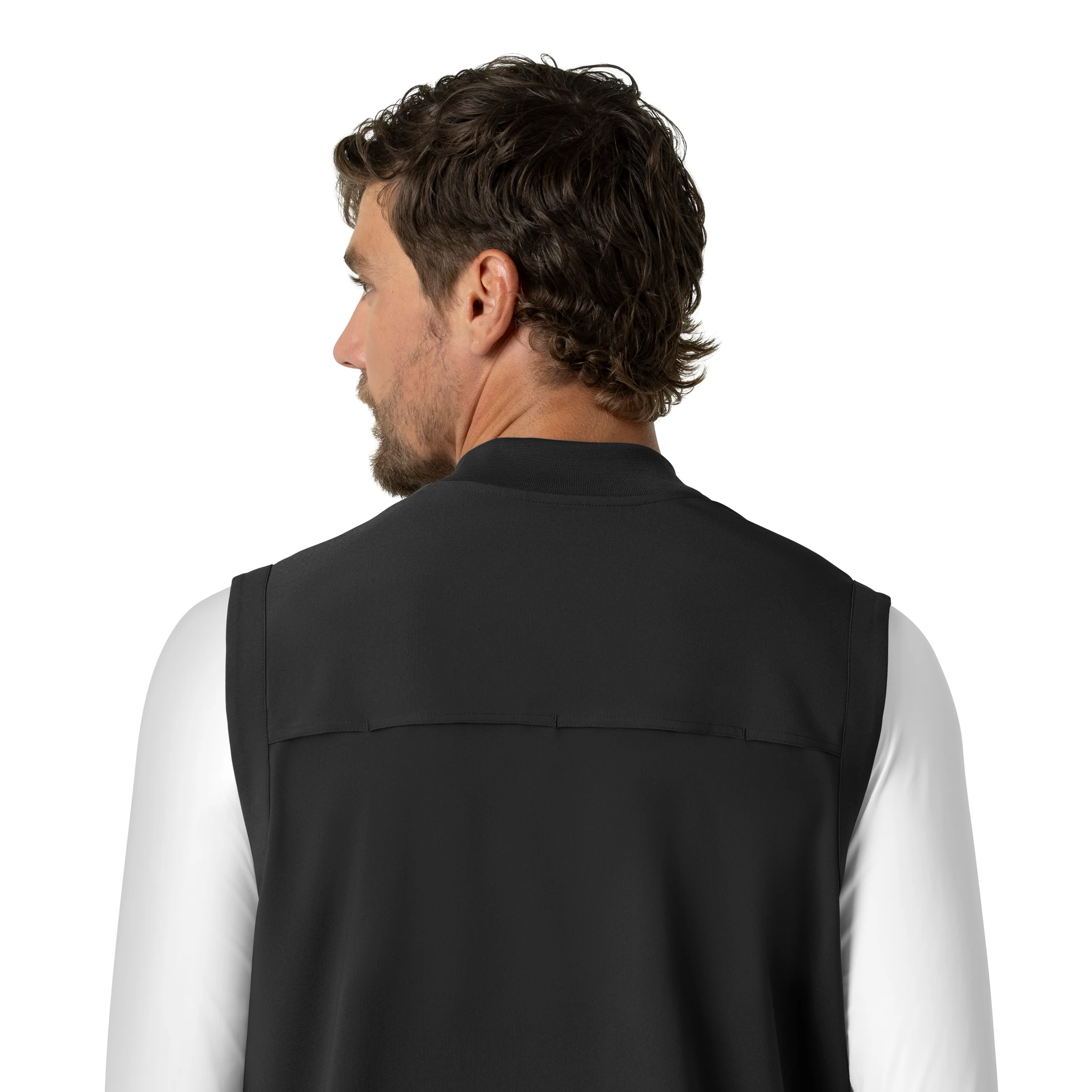 Carhartt Force Cross-Flex Men's Lightweight Scrub Vest - Black - Image 12