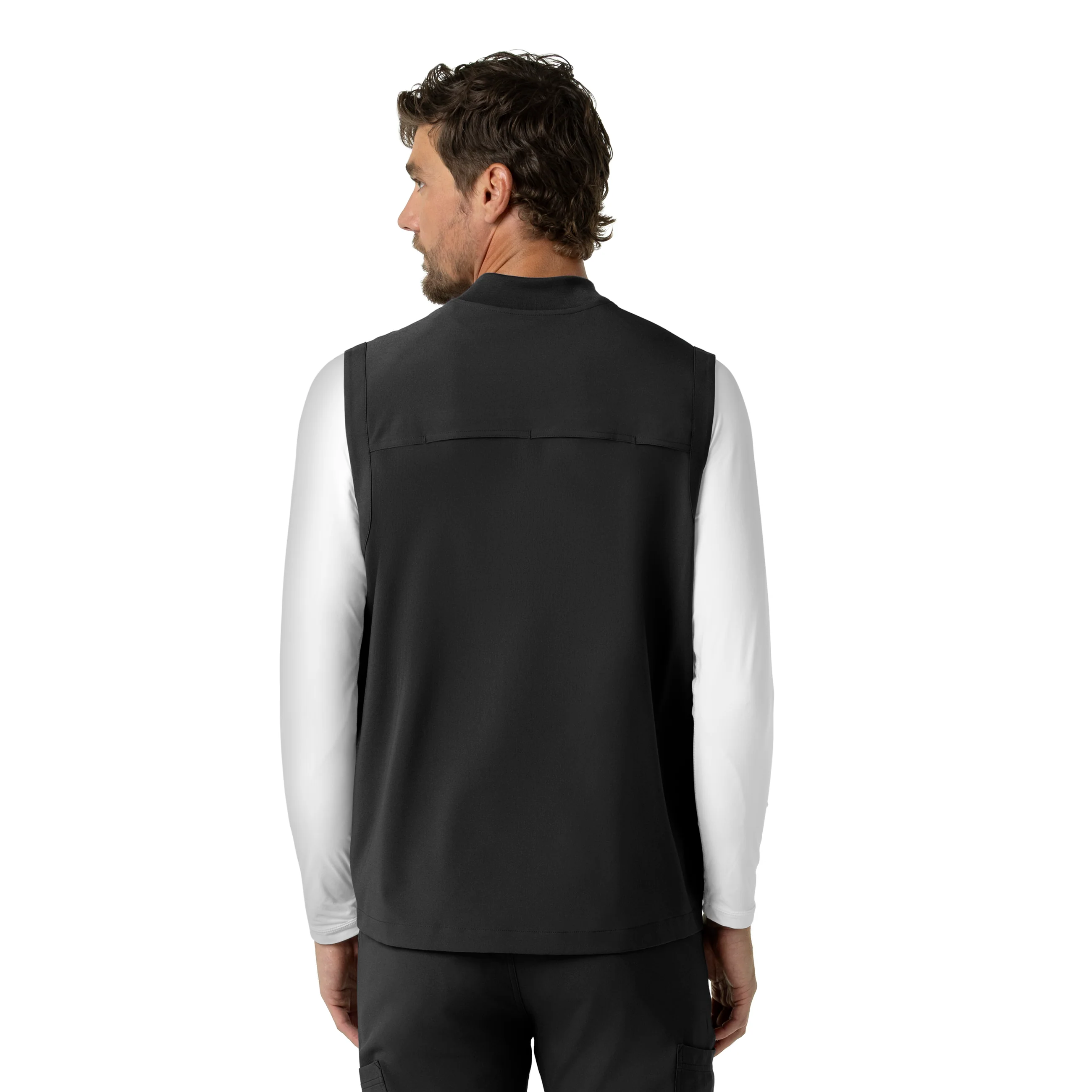 Carhartt Force Cross-Flex Men's Lightweight Scrub Vest - Black - Image 2
