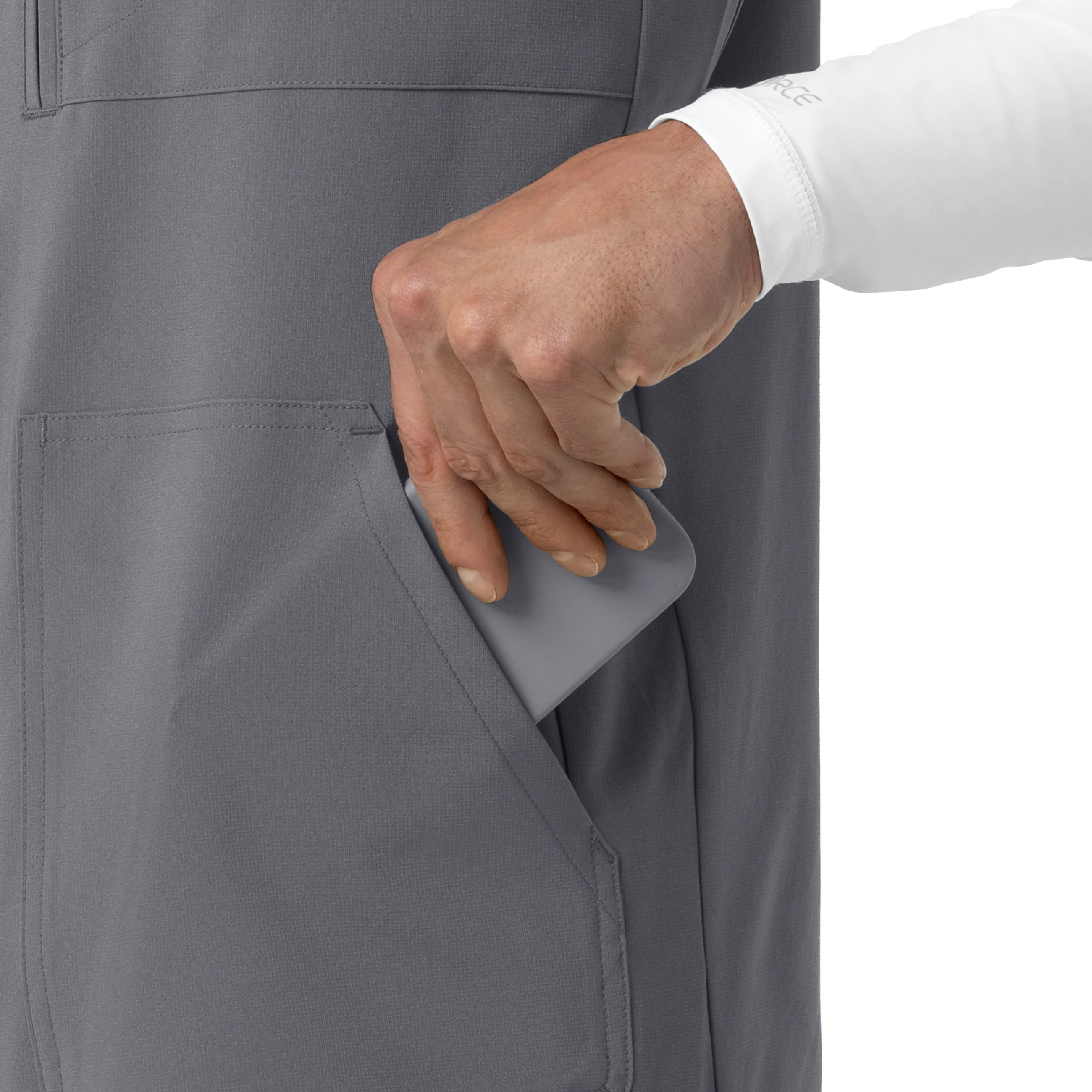 Carhartt Force Cross-Flex Men's Lightweight Scrub Vest - Pewter - Image 6