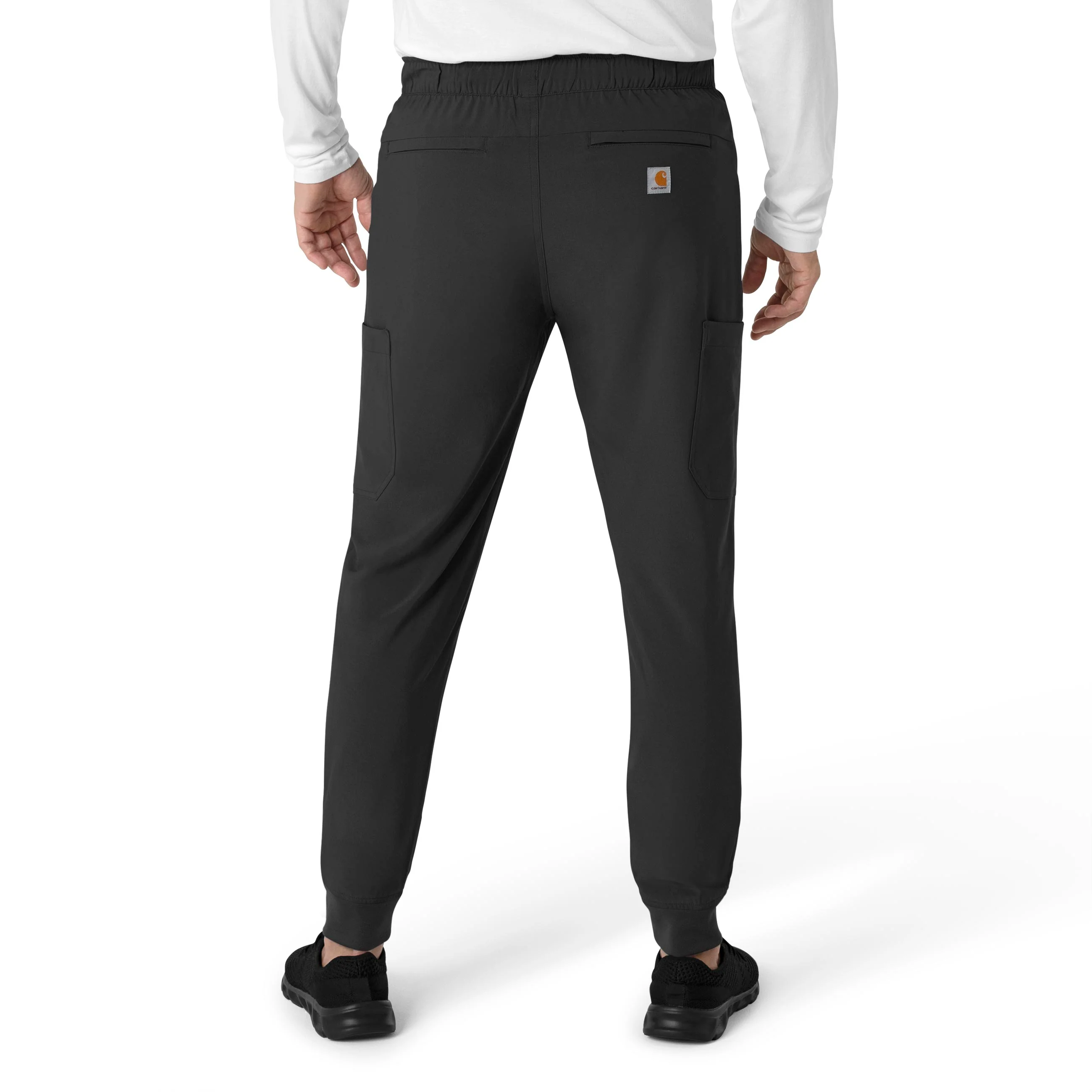 Carhartt Force Cross-Flex Men's Jogger Scrub Pant - Black - Image 2
