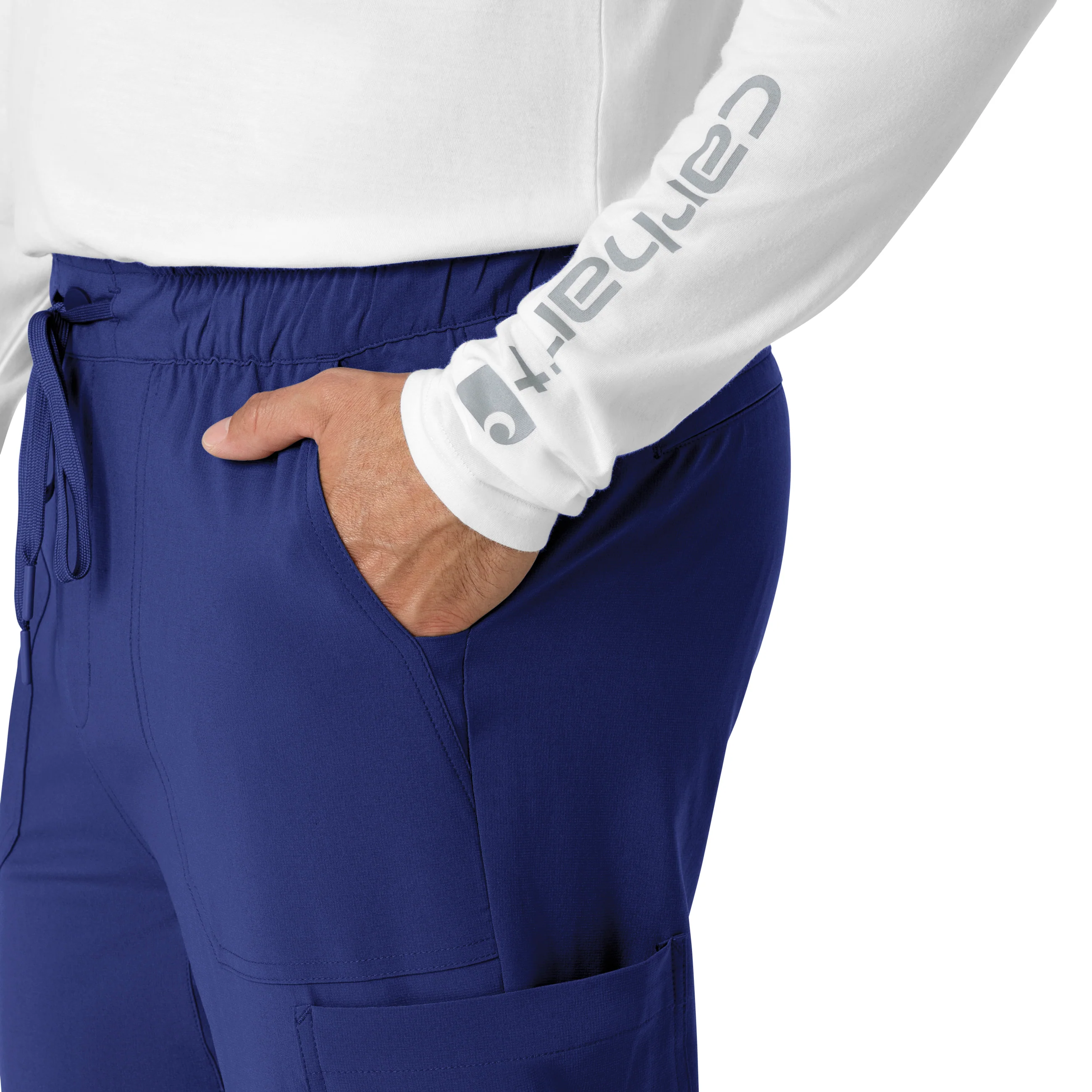 Carhartt Force Cross-Flex Men's Jogger Scrub Pant - Galaxy Blue - Image 6