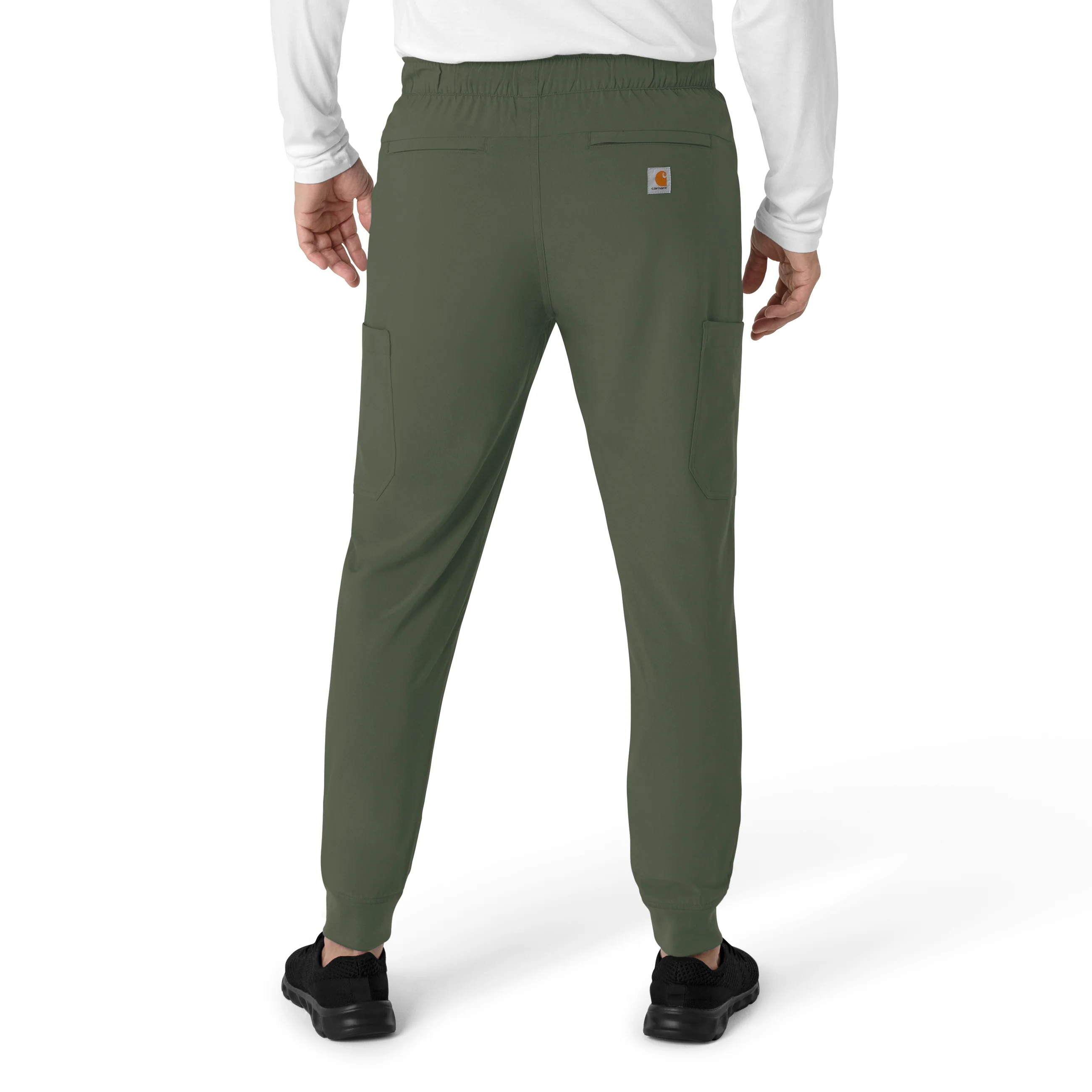 Carhartt Force Cross-Flex Men's Jogger Scrub Pant - Olive - Image 2