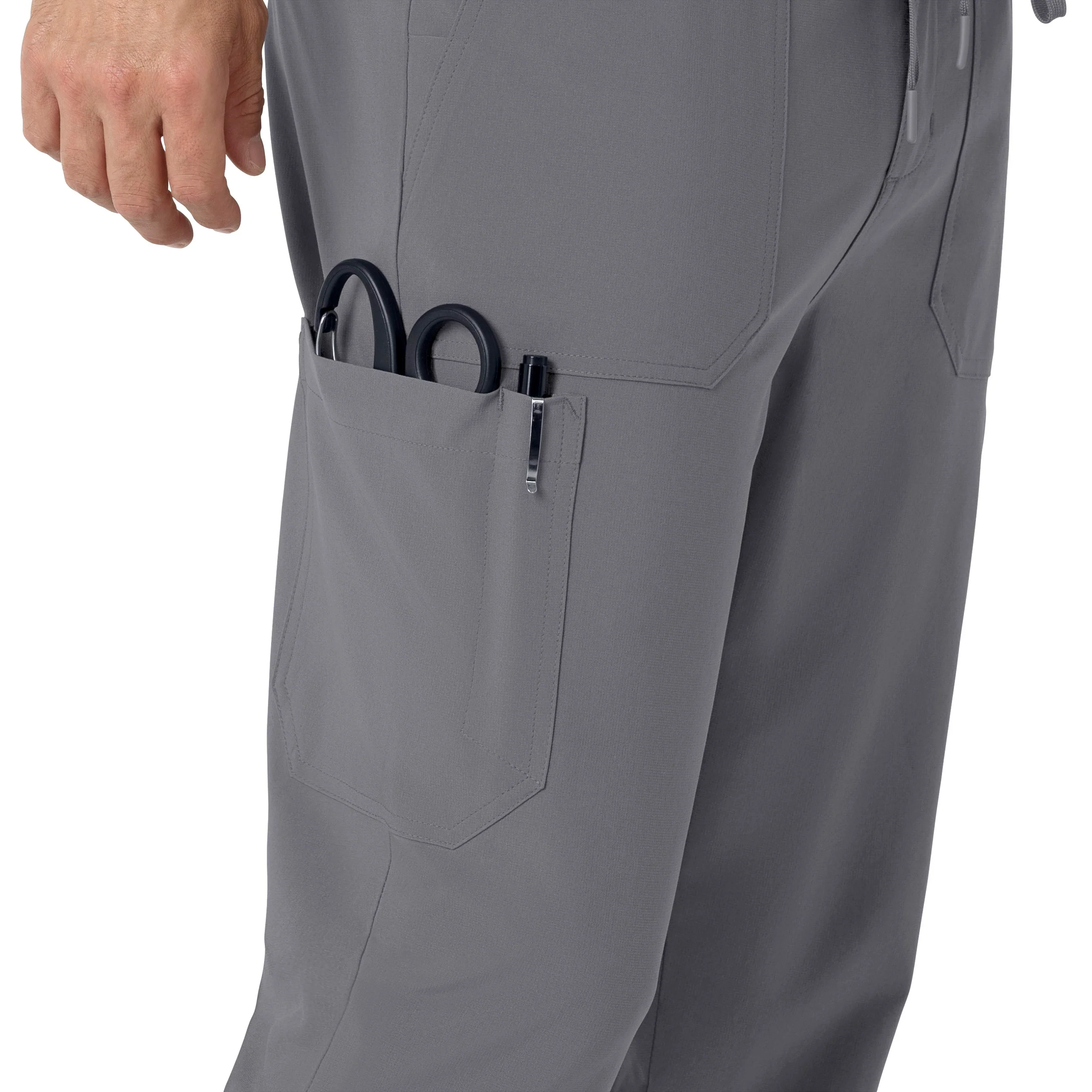 Carhartt Force Cross-Flex Men's Jogger Scrub Pant - Pewter - Image 7