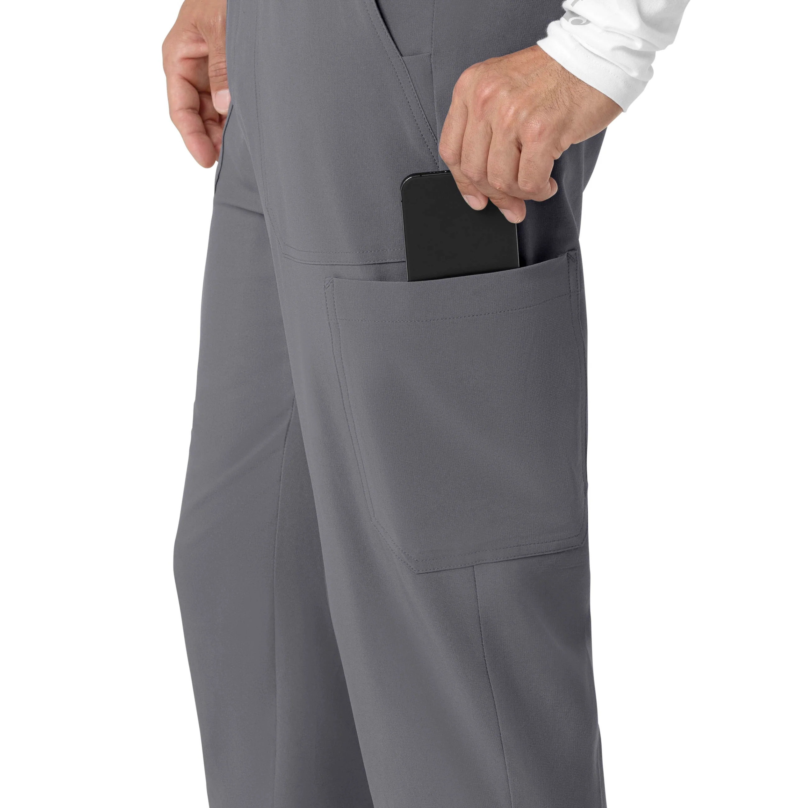 Carhartt Force Cross-Flex Men's Jogger Scrub Pant - Pewter - Image 8