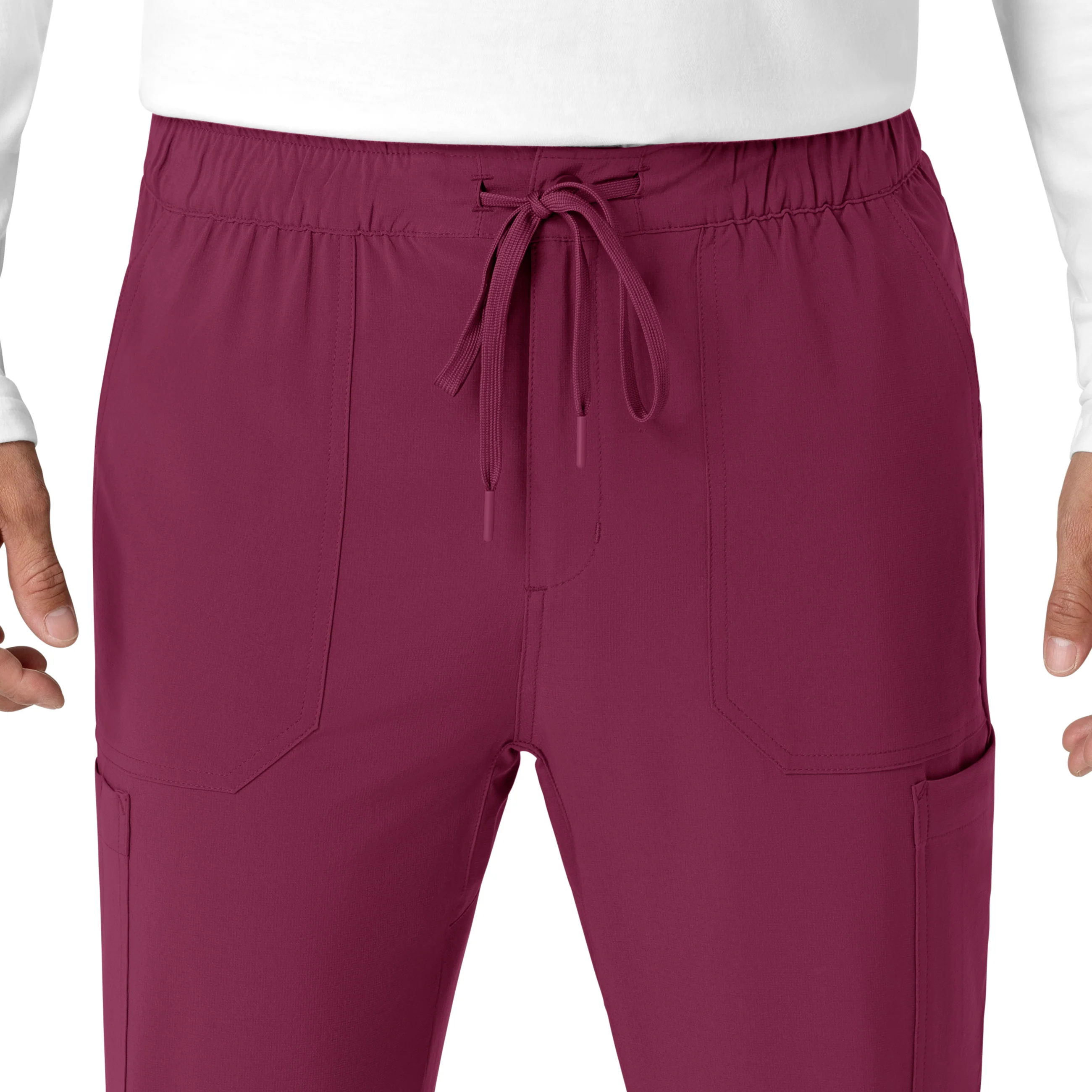 Carhartt Force Cross-Flex Men's Jogger Scrub Pant - Wine - Image 5