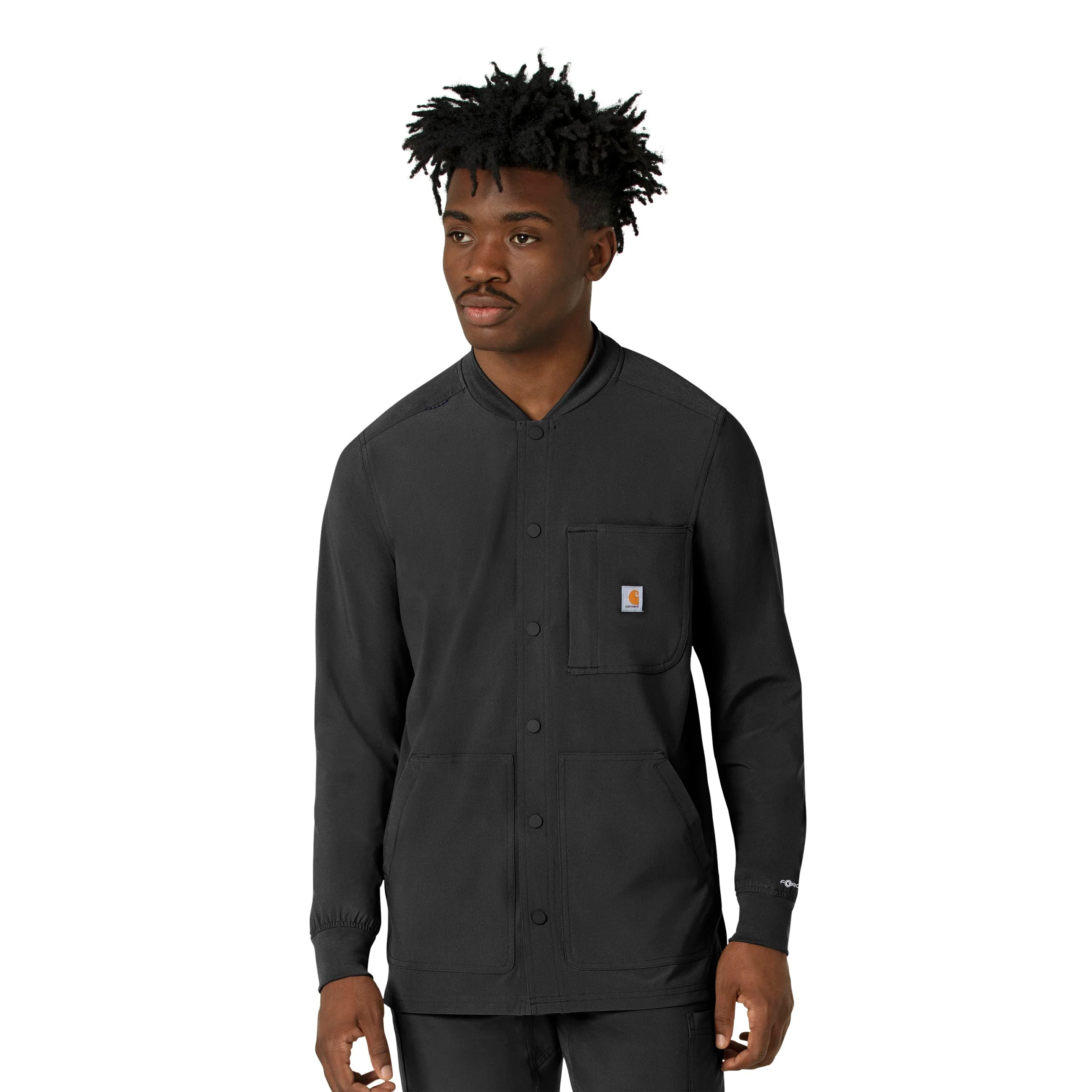 Carhartt Force Cross-Flex Men's Shirt Jacket - Black - Image 4