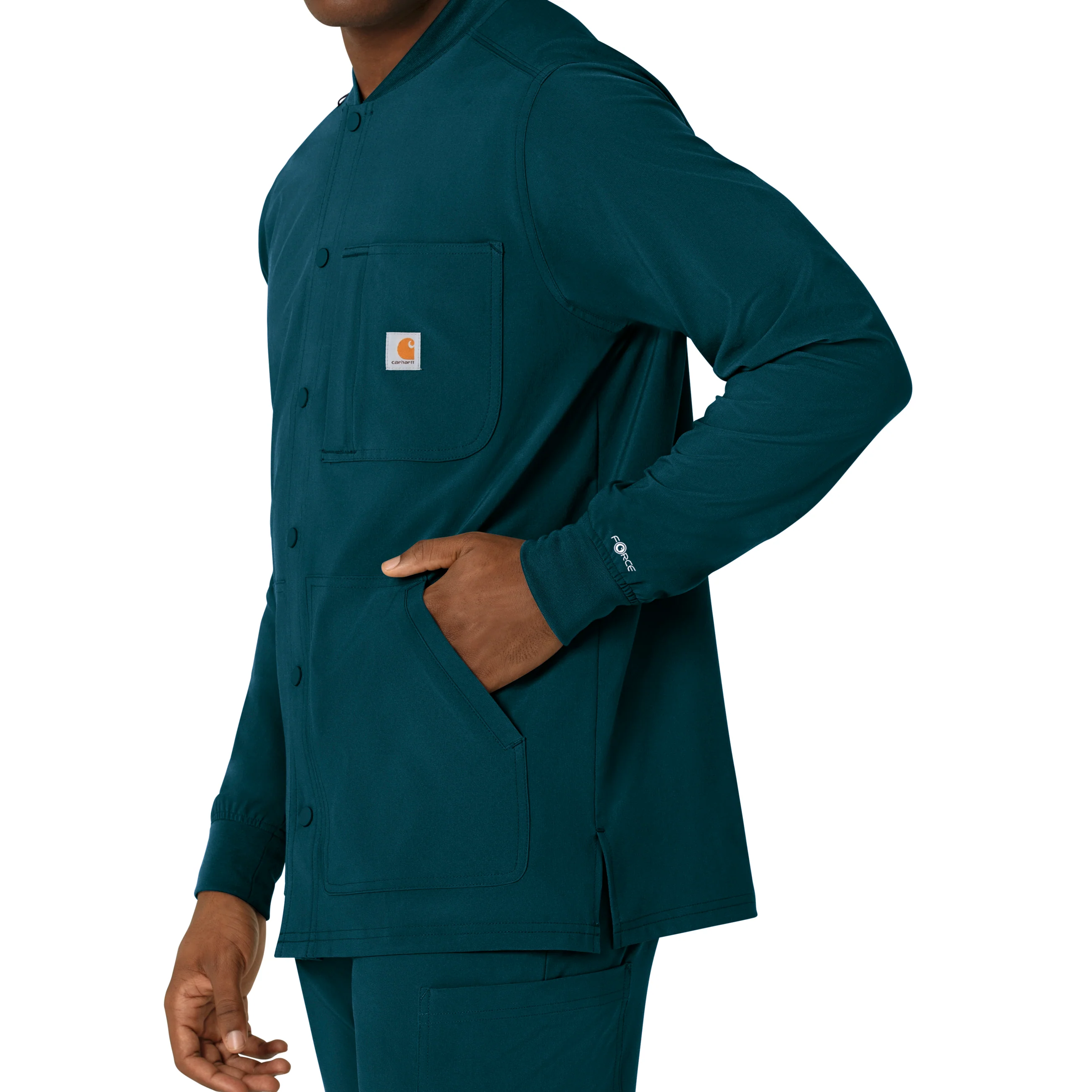Carhartt Force Cross-Flex Men's Shirt Jacket - Caribbean - Image 6