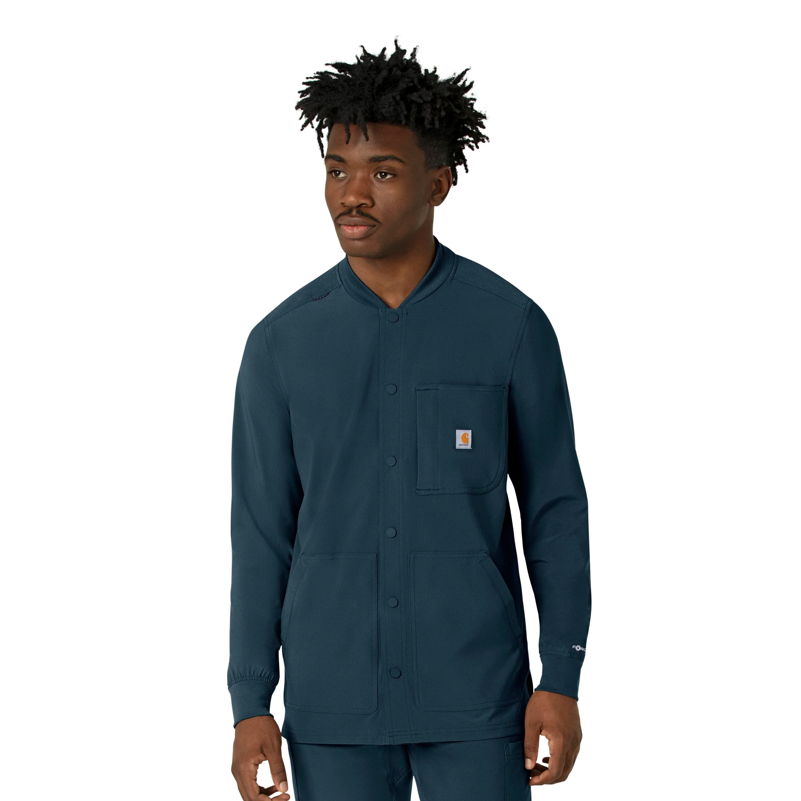 Carhartt Force Cross-Flex Men's Shirt Jacket - Deep Navy - Image 4