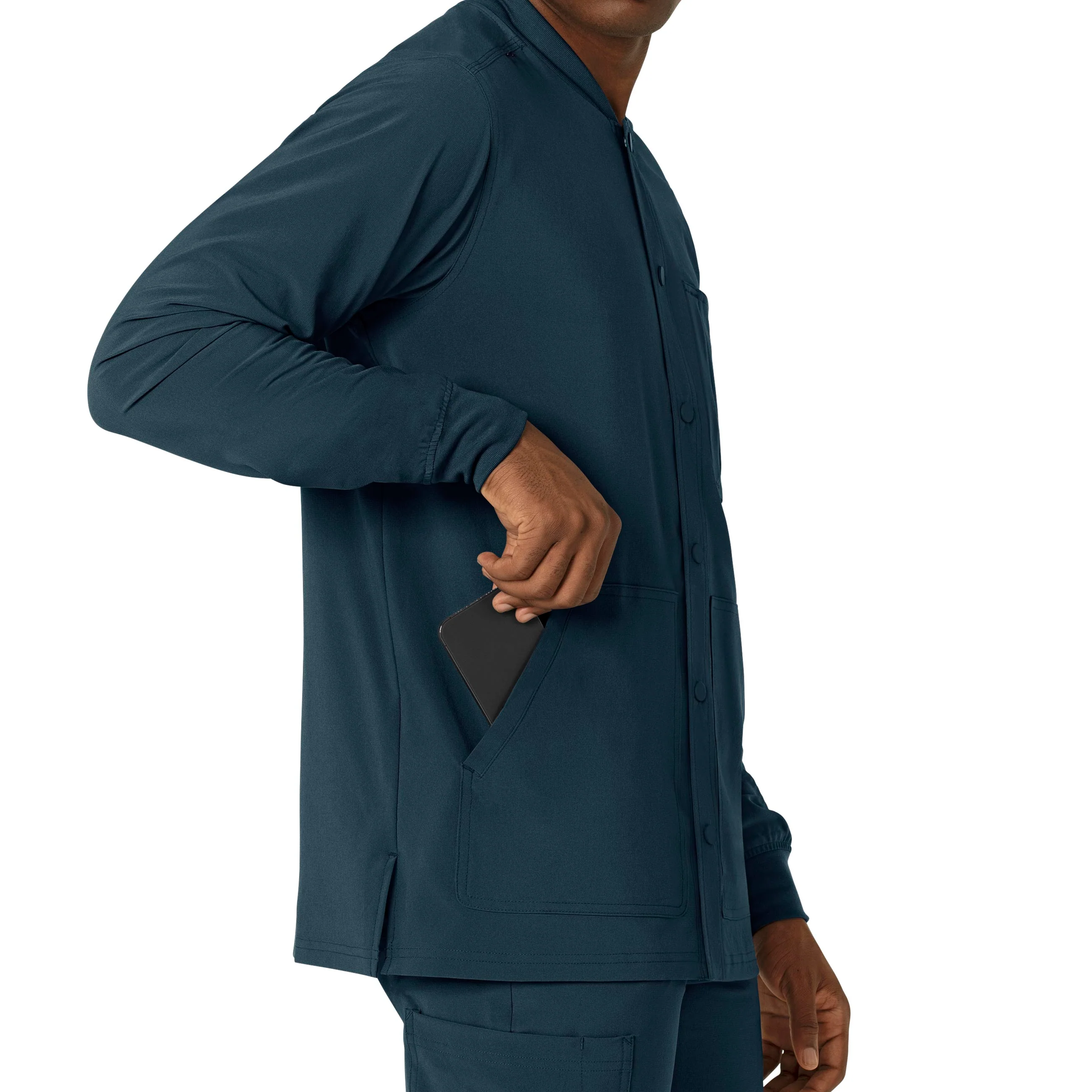 Carhartt Force Cross-Flex Men's Shirt Jacket - Deep Navy - Image 7