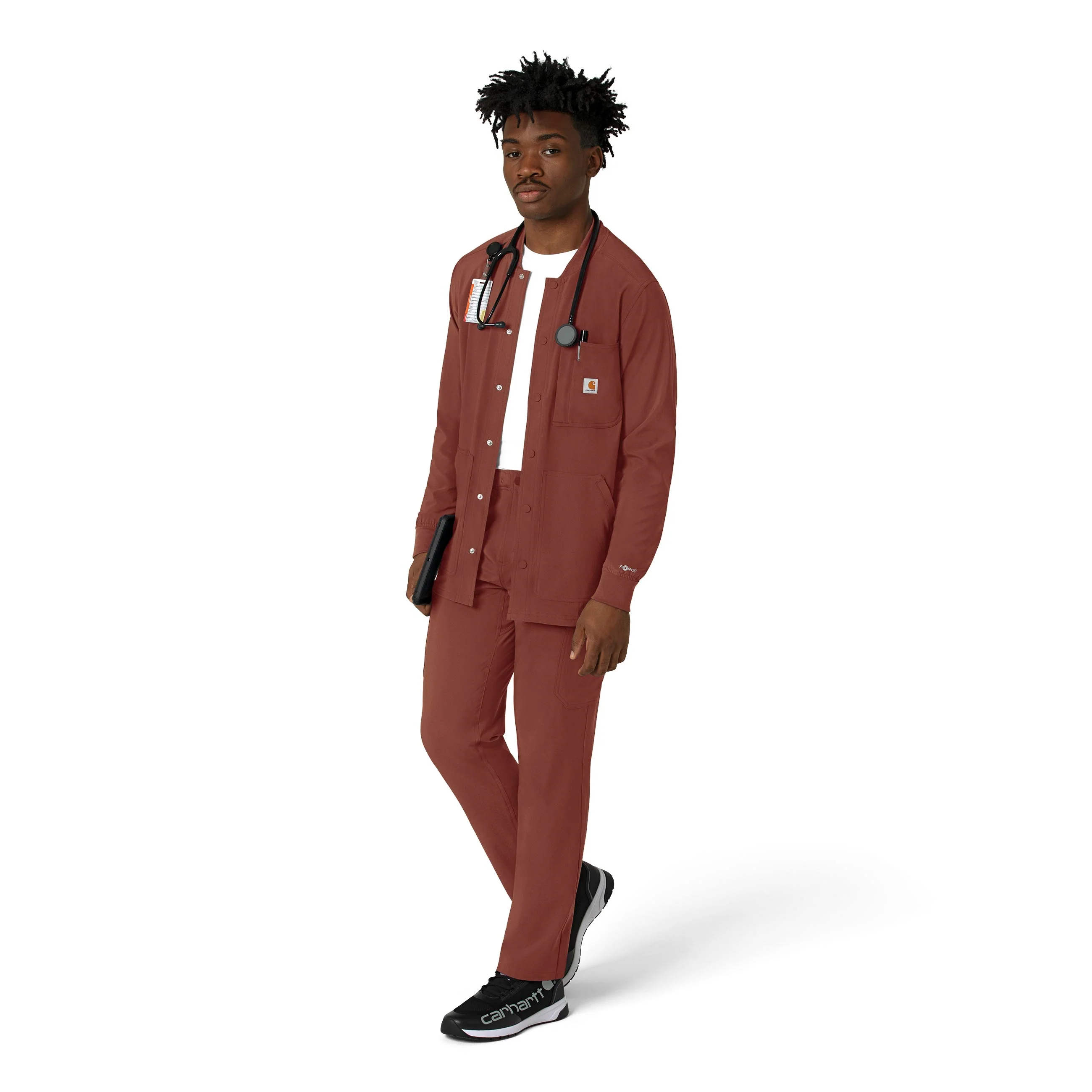 Carhartt Force Cross-Flex Men's Shirt Jacket - Sable - Image 3