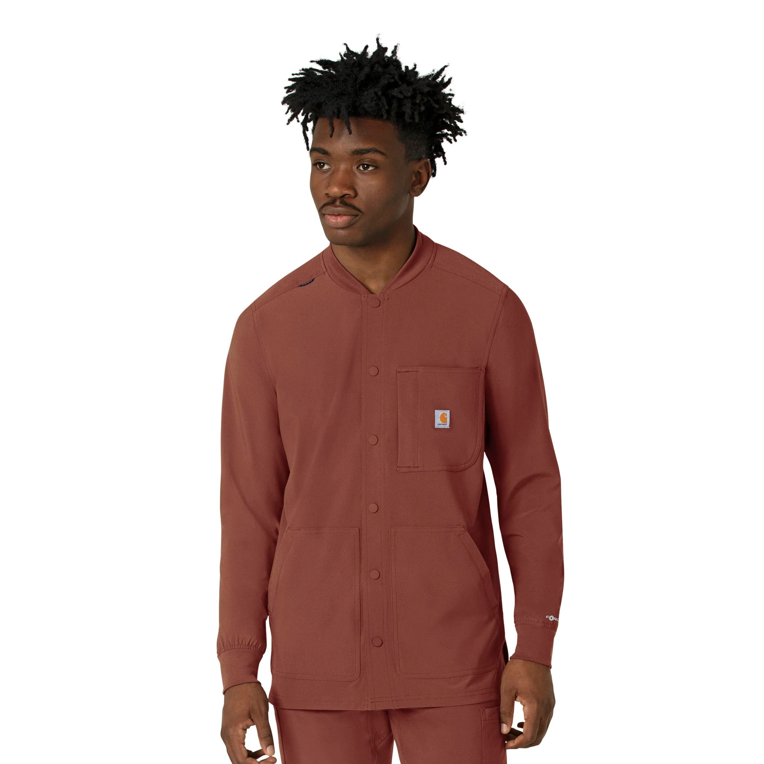 Carhartt Force Cross-Flex Men's Shirt Jacket - Sable - Image 4