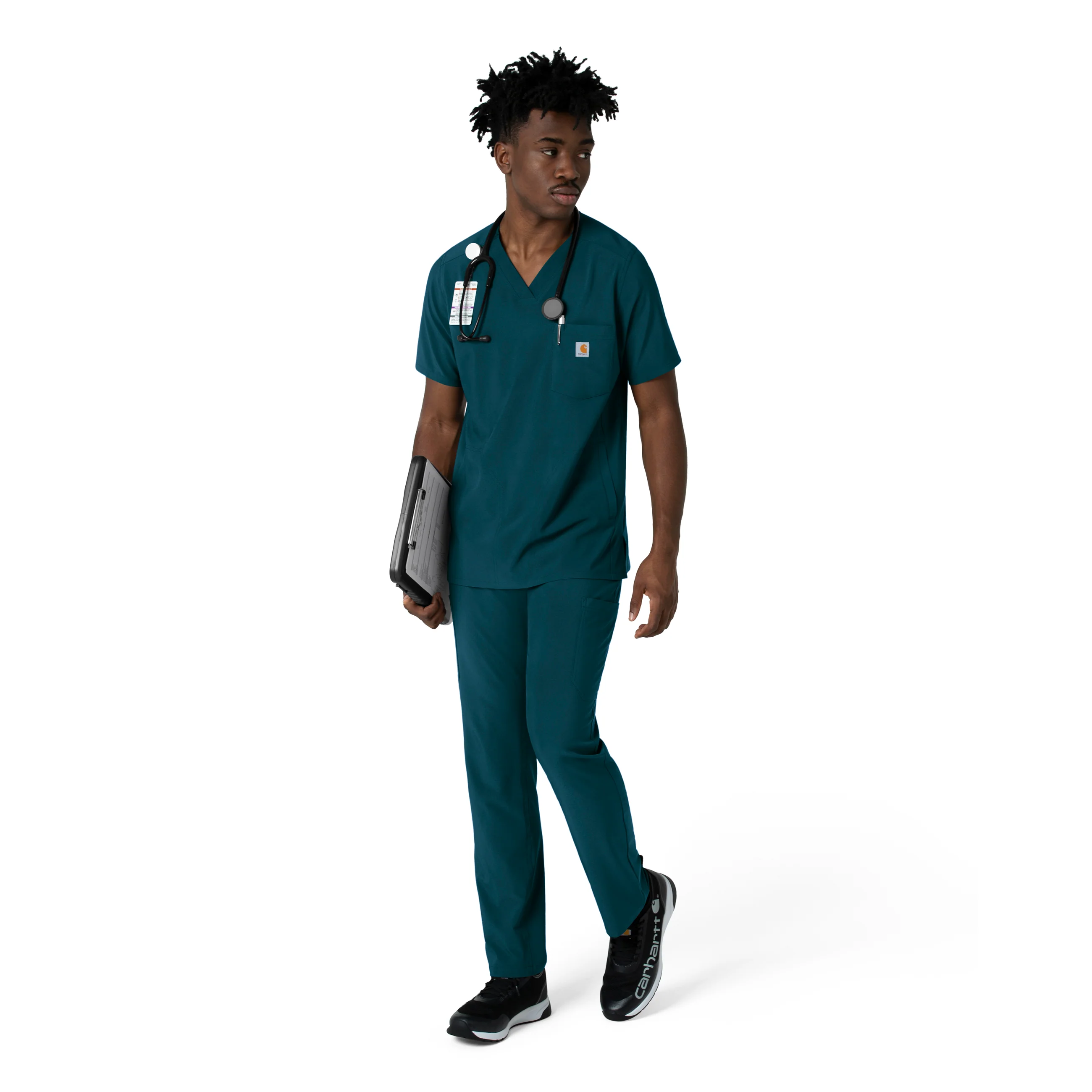 Carhartt Force Cross-Flex Men's Straight Leg Scrub Pant - Caribbean - Image 3