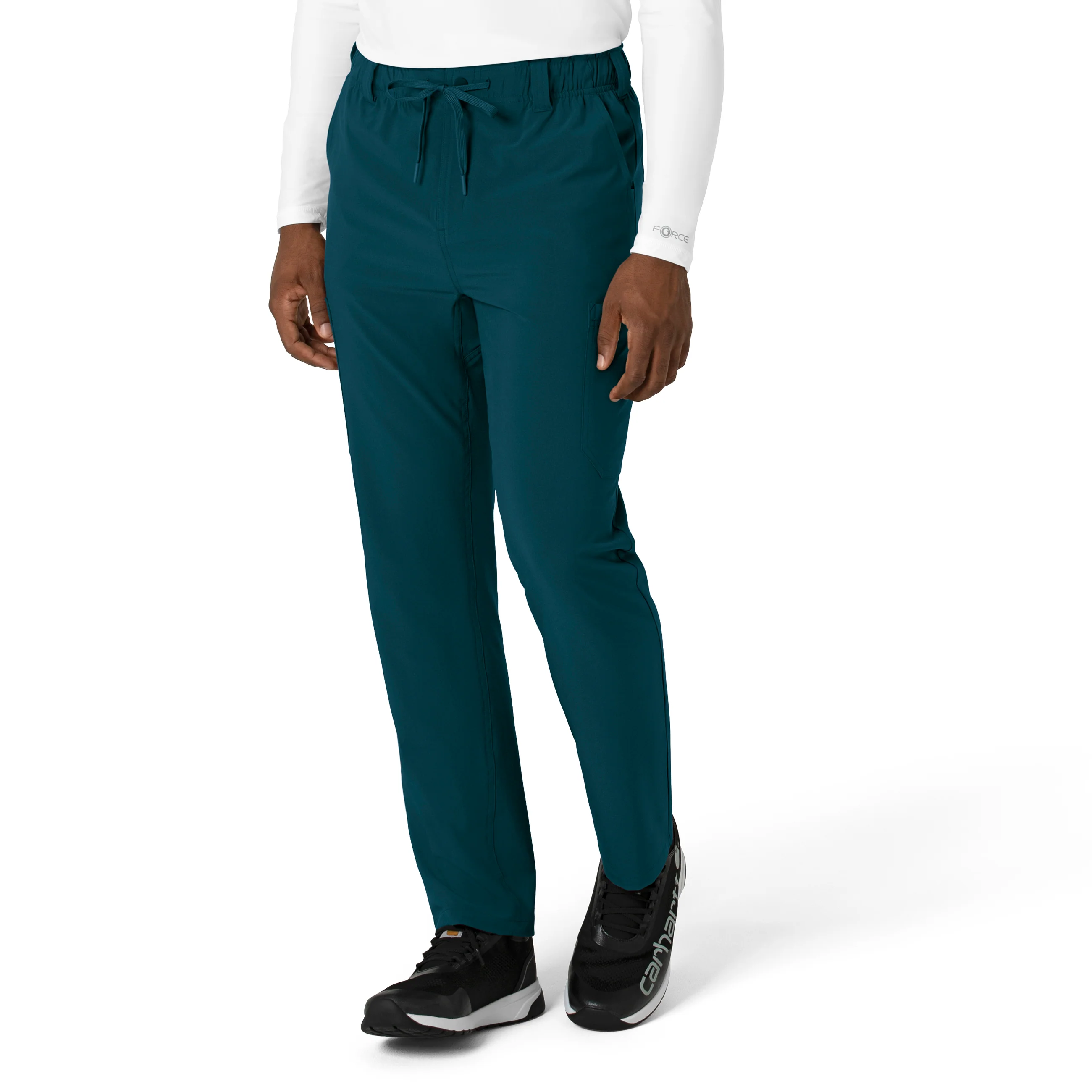 Carhartt Force Cross-Flex Men's Straight Leg Scrub Pant - Caribbean - Image 4