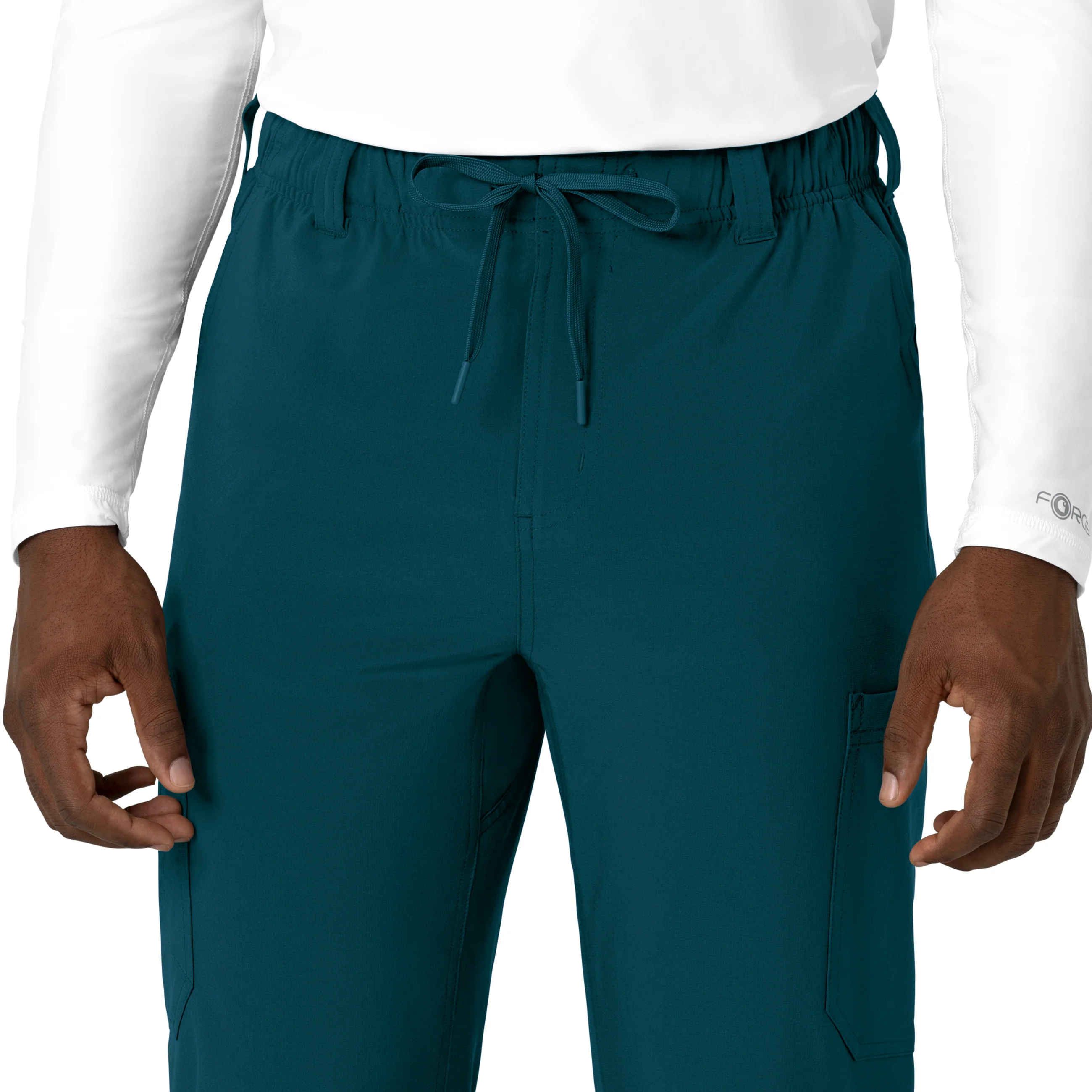 Carhartt Force Cross-Flex Men's Straight Leg Scrub Pant - Caribbean - Image 9