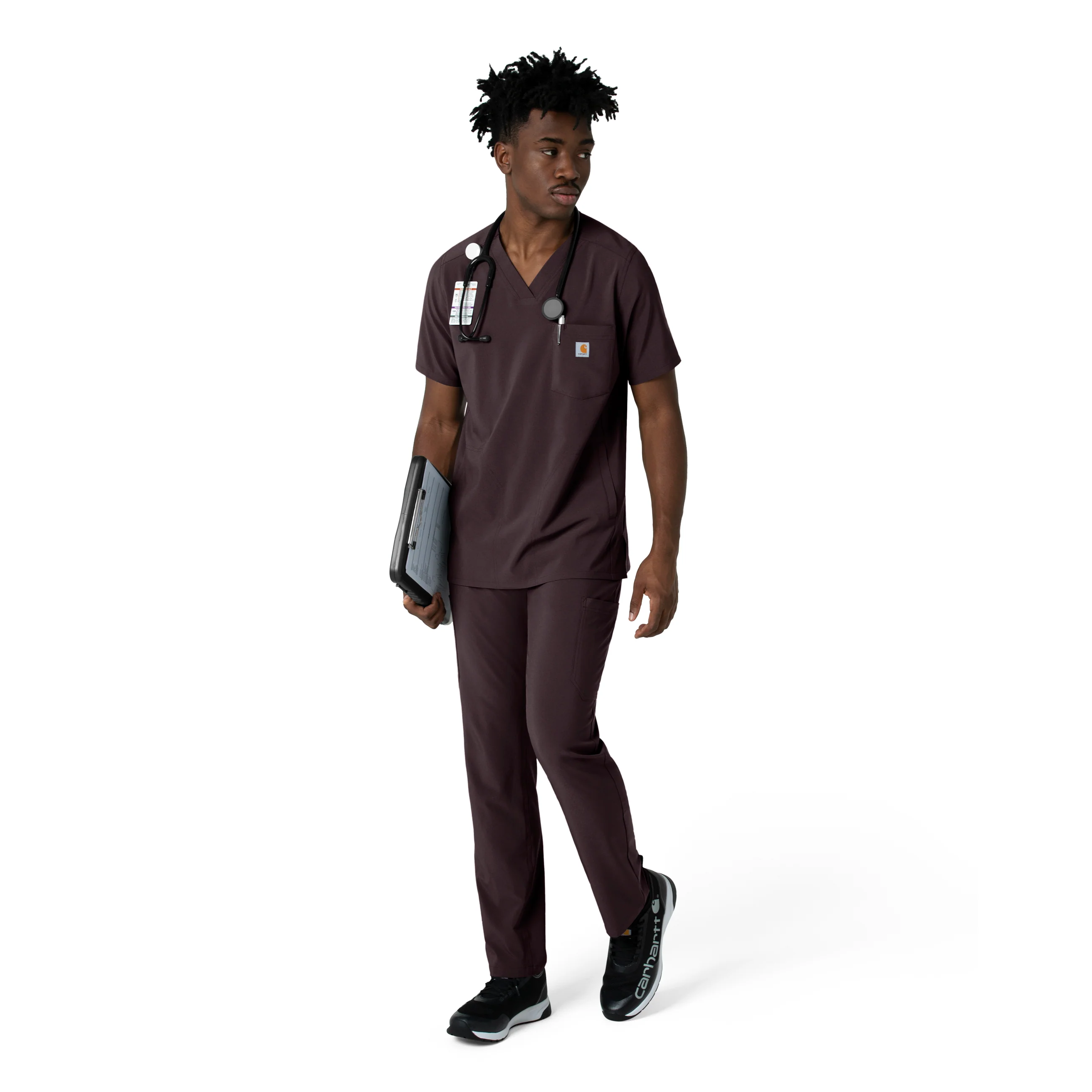 Carhartt Force Cross-Flex Men's Straight Leg Scrub Pant - Dark Sepia - Image 3