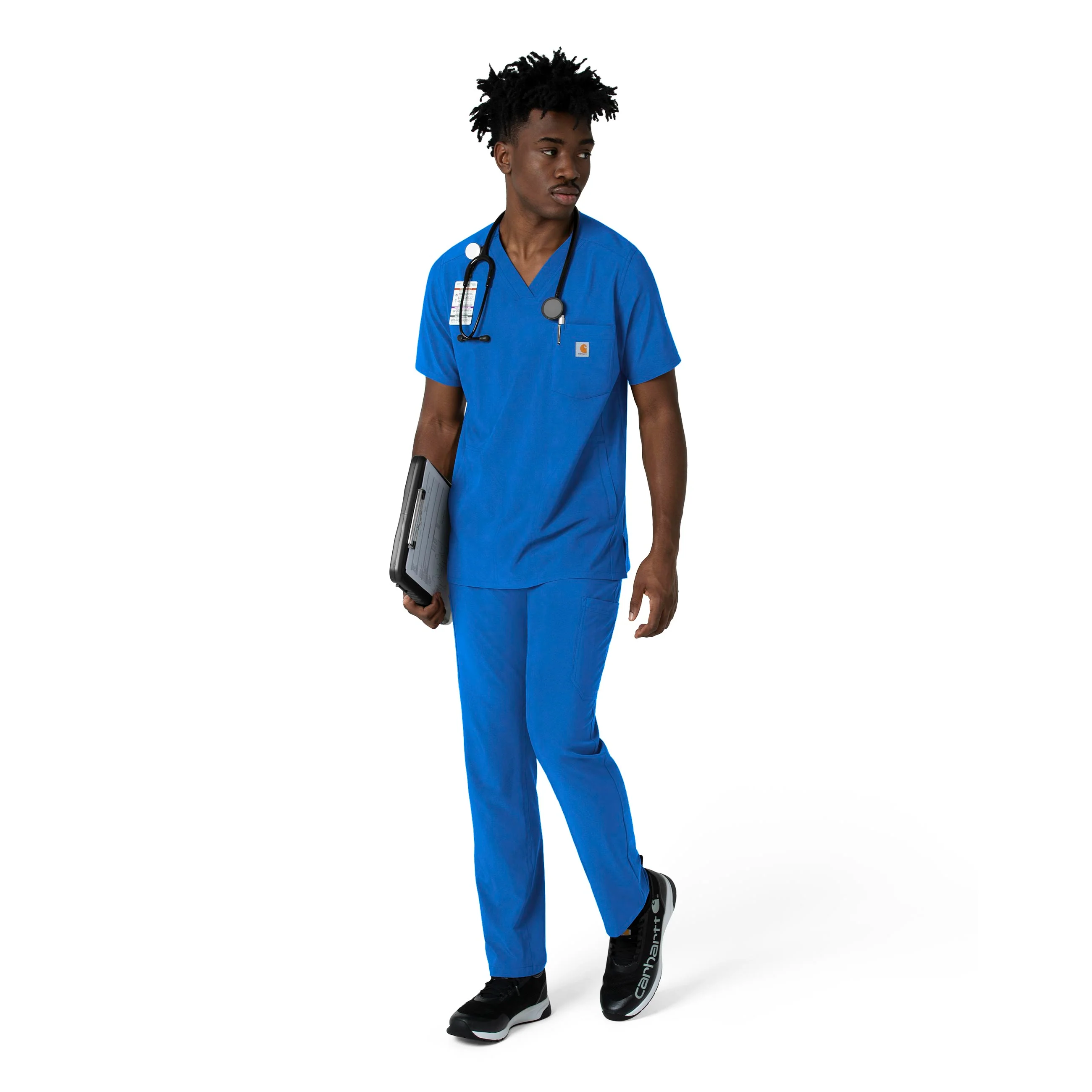 Carhartt Force Cross-Flex Men's Straight Leg Scrub Pant - Royal - Image 3