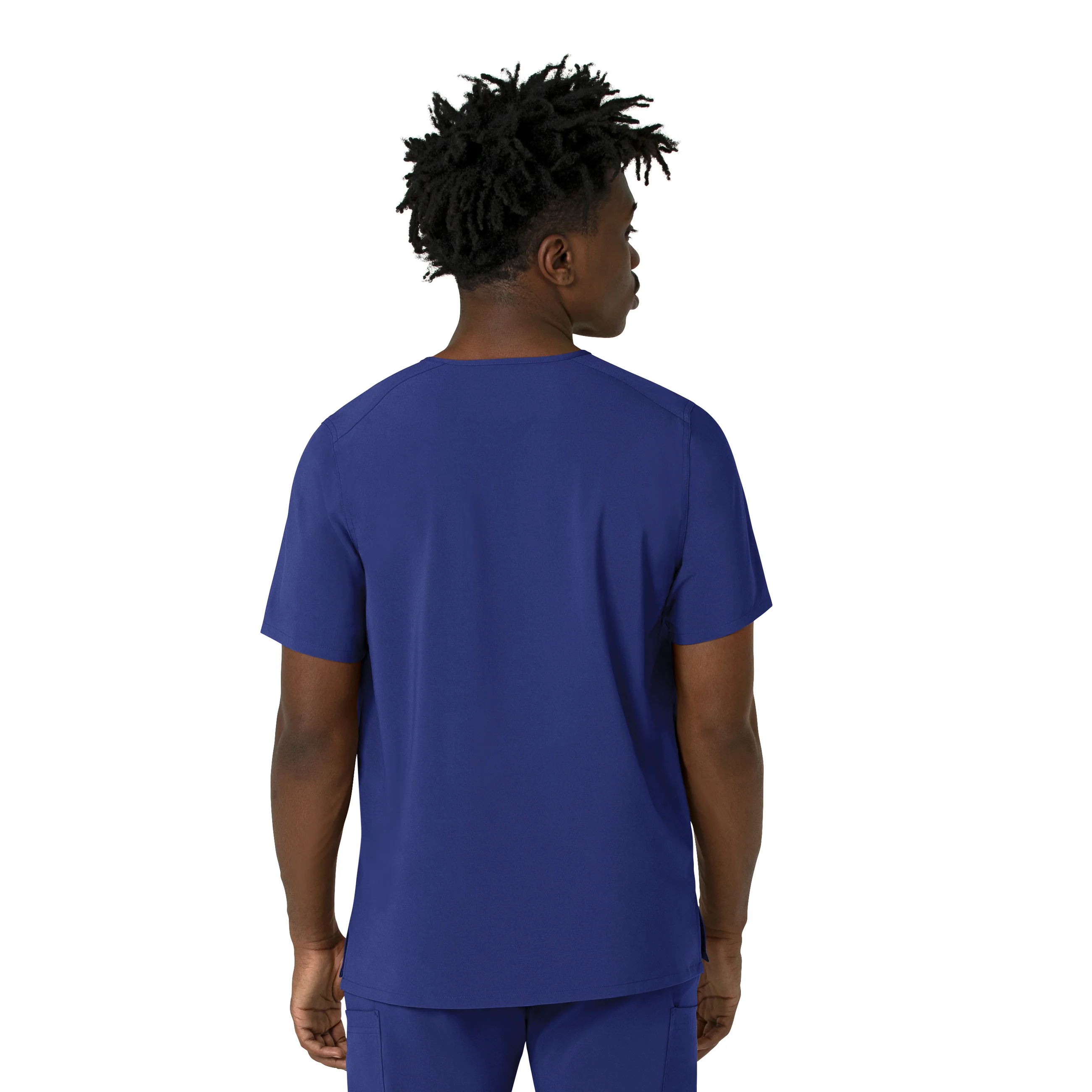 Carhartt Force Cross-Flex Men's V-Neck Scrub Top - Galaxy Blue - Image 2