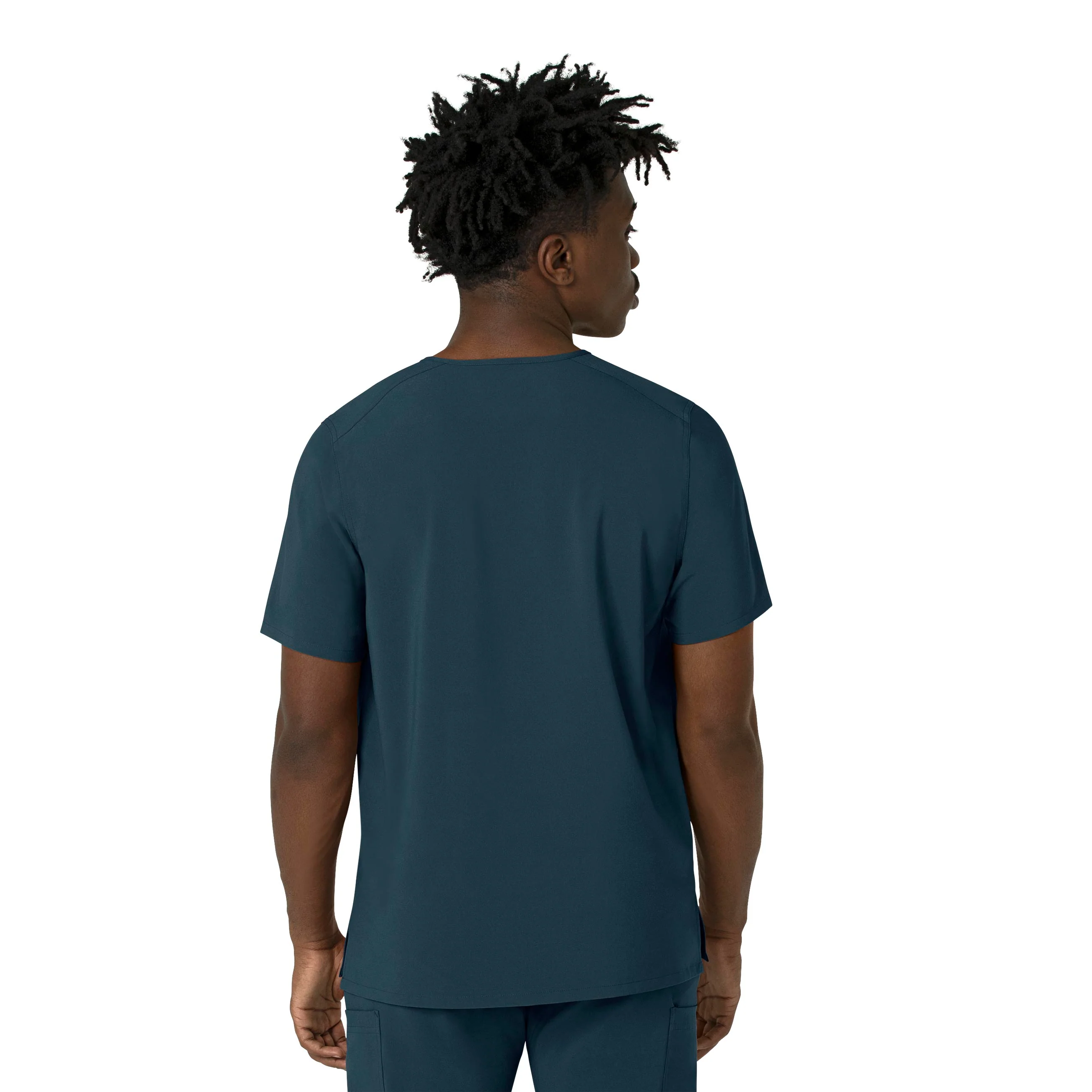 Carhartt Force Cross-Flex Men's V-Neck Scrub Top - Deep Navy - Image 2
