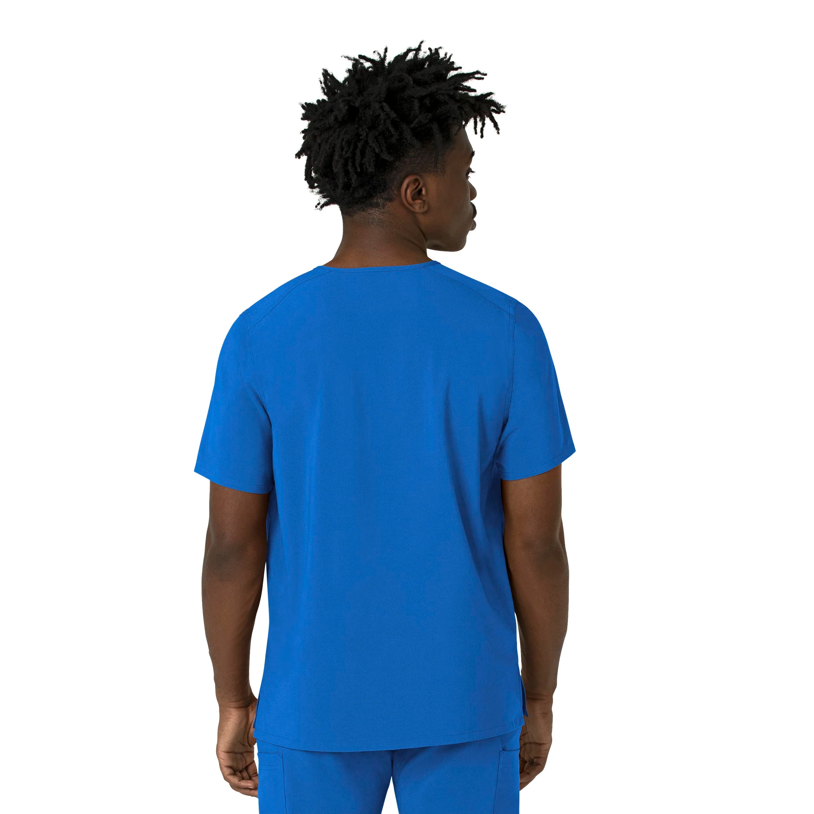 Carhartt Force Cross-Flex Men's V-Neck Scrub Top - Royal - Image 2