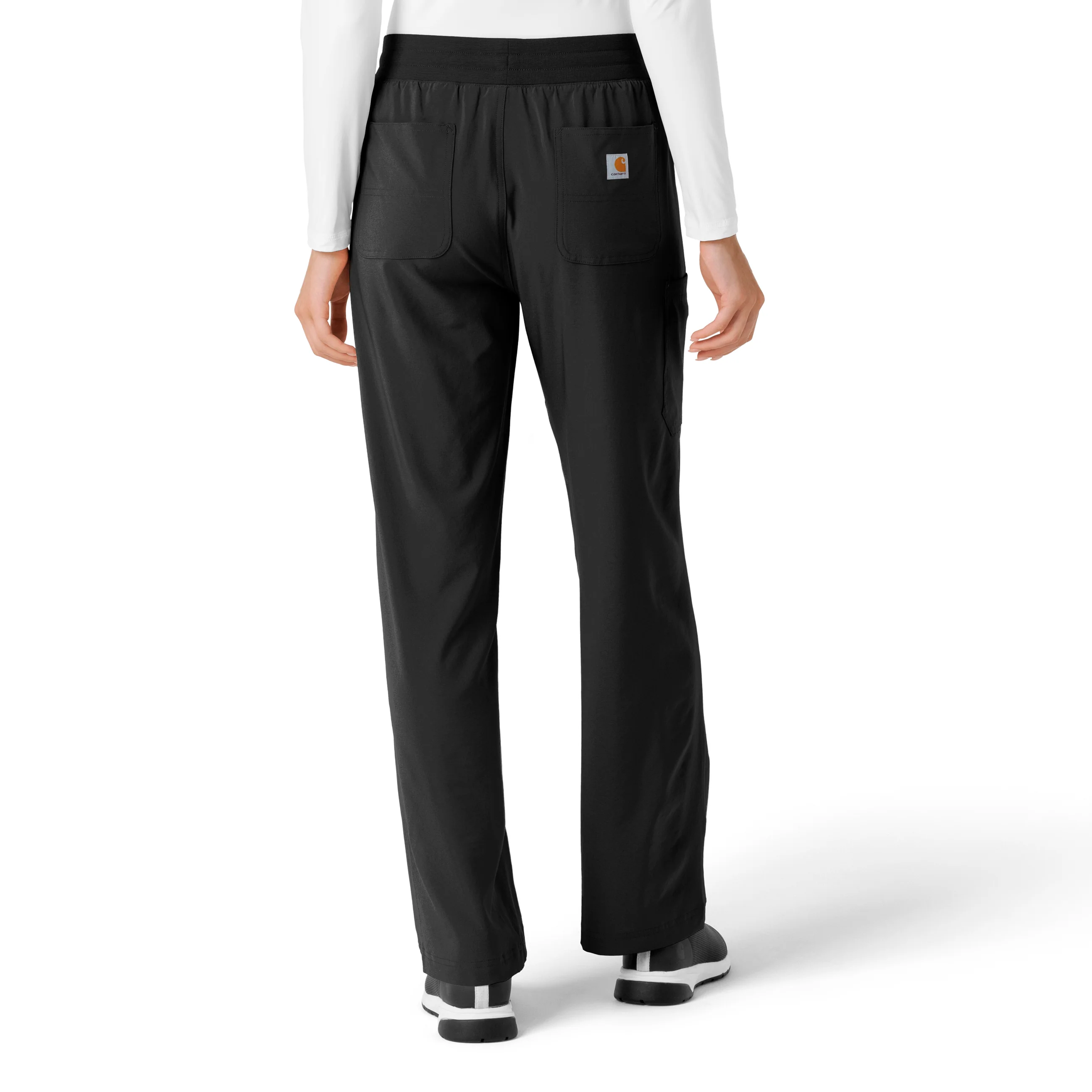 Carhartt Force Cross-Flex Women's Boot Cut Scrub Pant - Black - Image 2