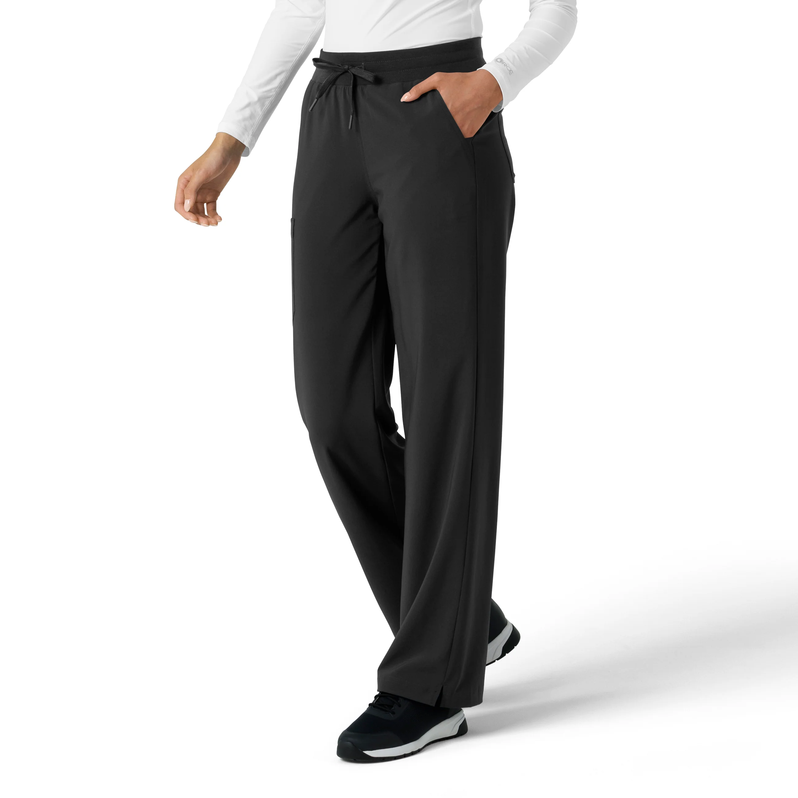 Carhartt Force Cross-Flex Women's Boot Cut Scrub Pant - Black - Image 4