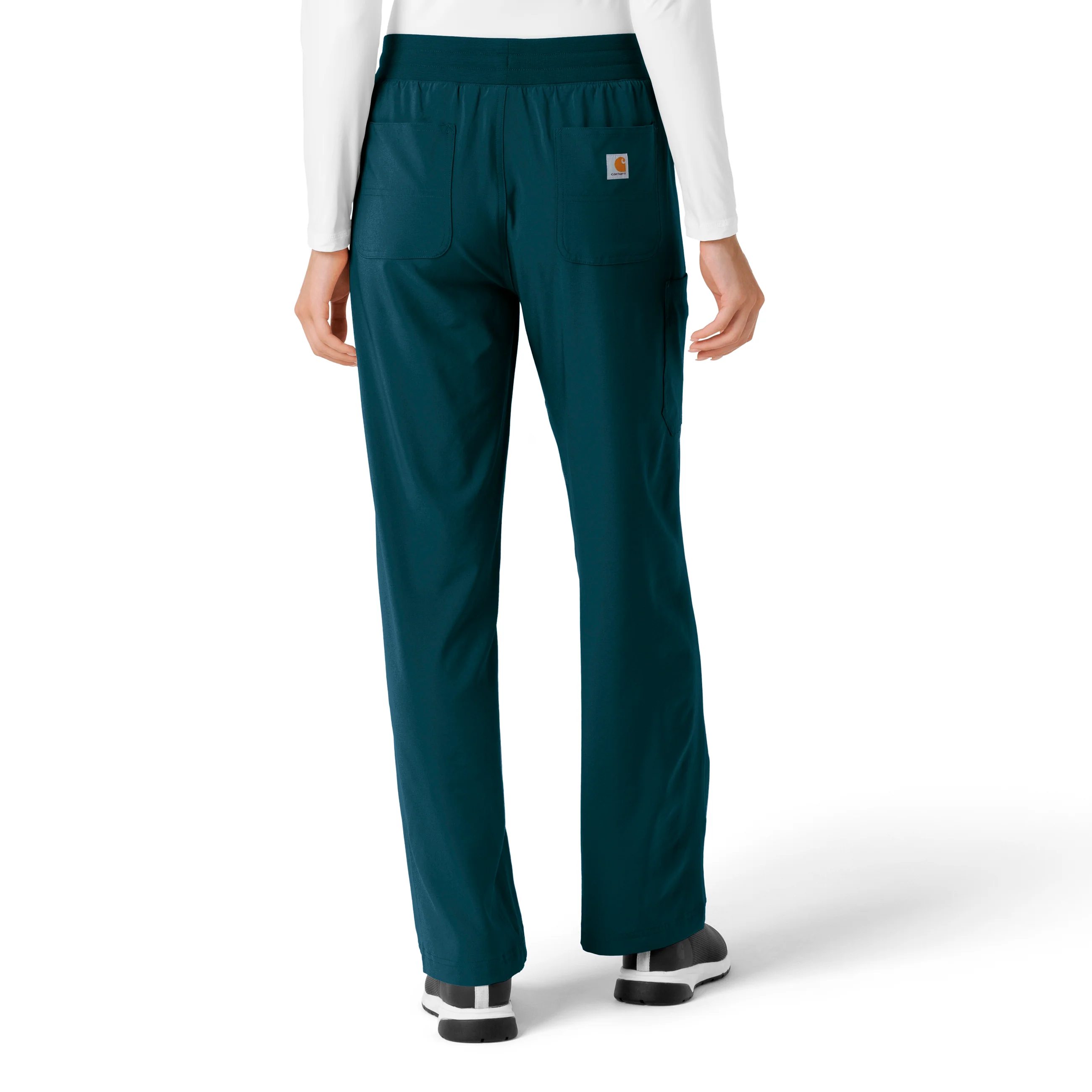 Carhartt Force Cross-Flex Women's Boot Cut Scrub Pant - Caribbean - Image 3