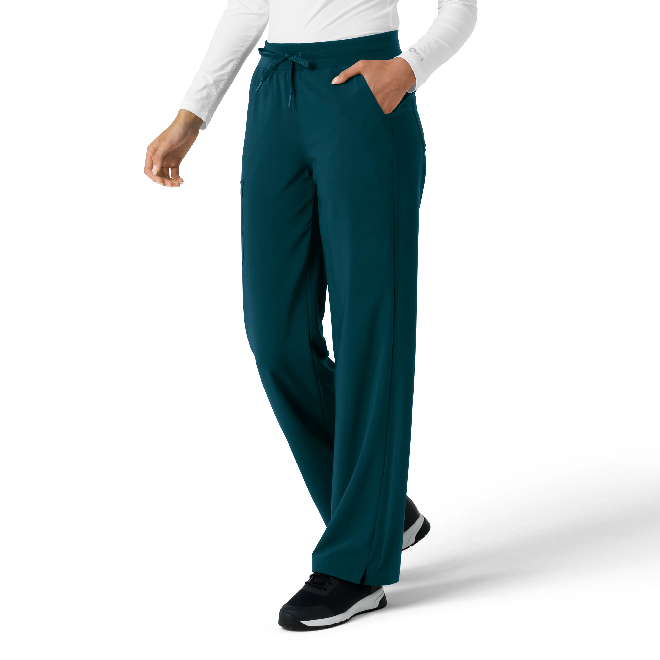 Carhartt Force Cross-Flex Women's Boot Cut Scrub Pant - Caribbean - Image 4
