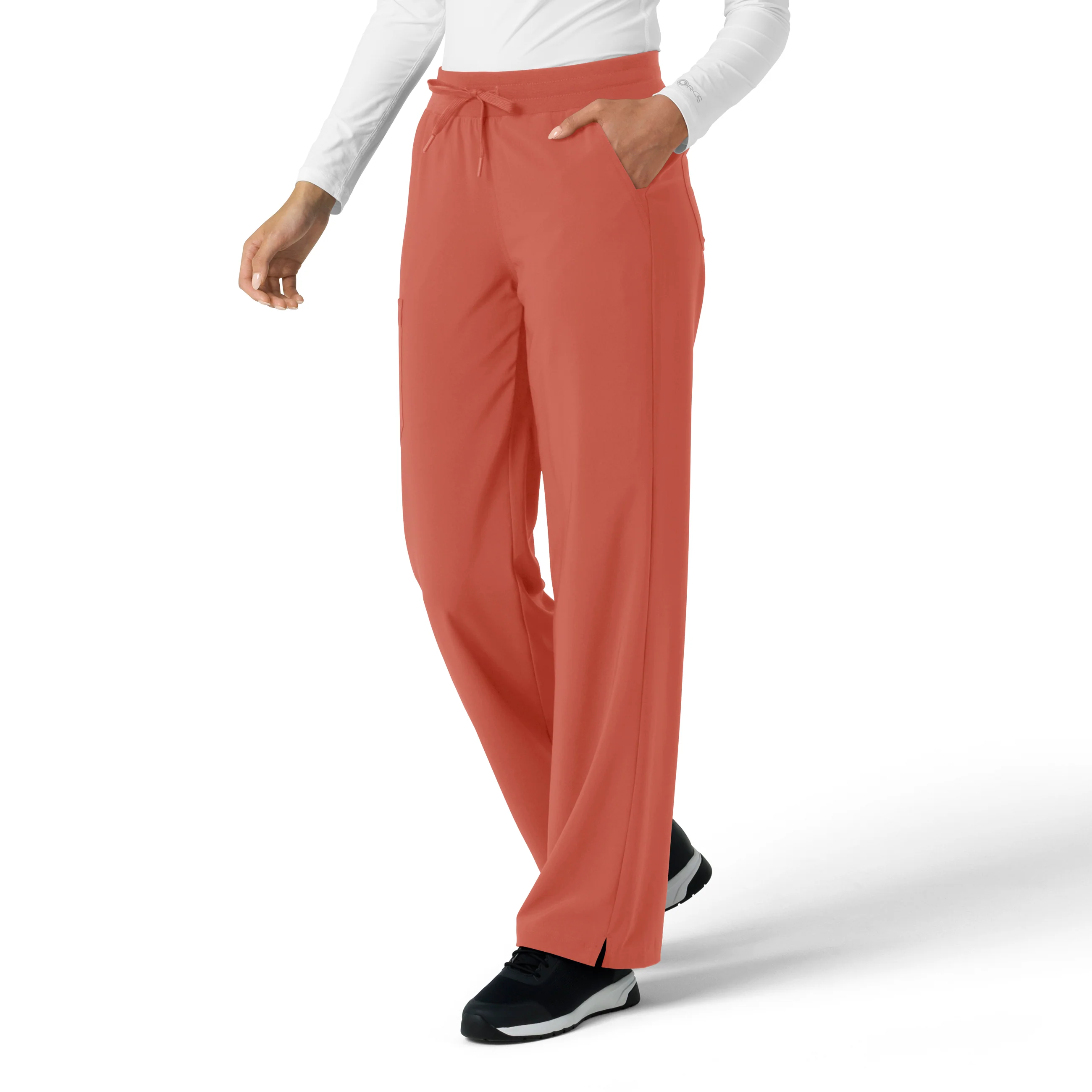 Carhartt Force Cross-Flex Women's Boot Cut Scrub Pant - Dusty Cedar - Image 3