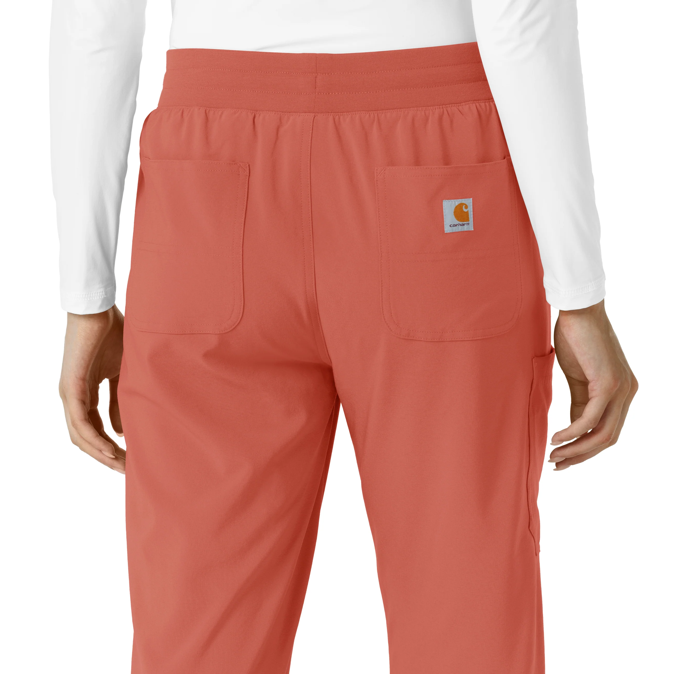 Carhartt Force Cross-Flex Women's Boot Cut Scrub Pant - Dusty Cedar - Image 5
