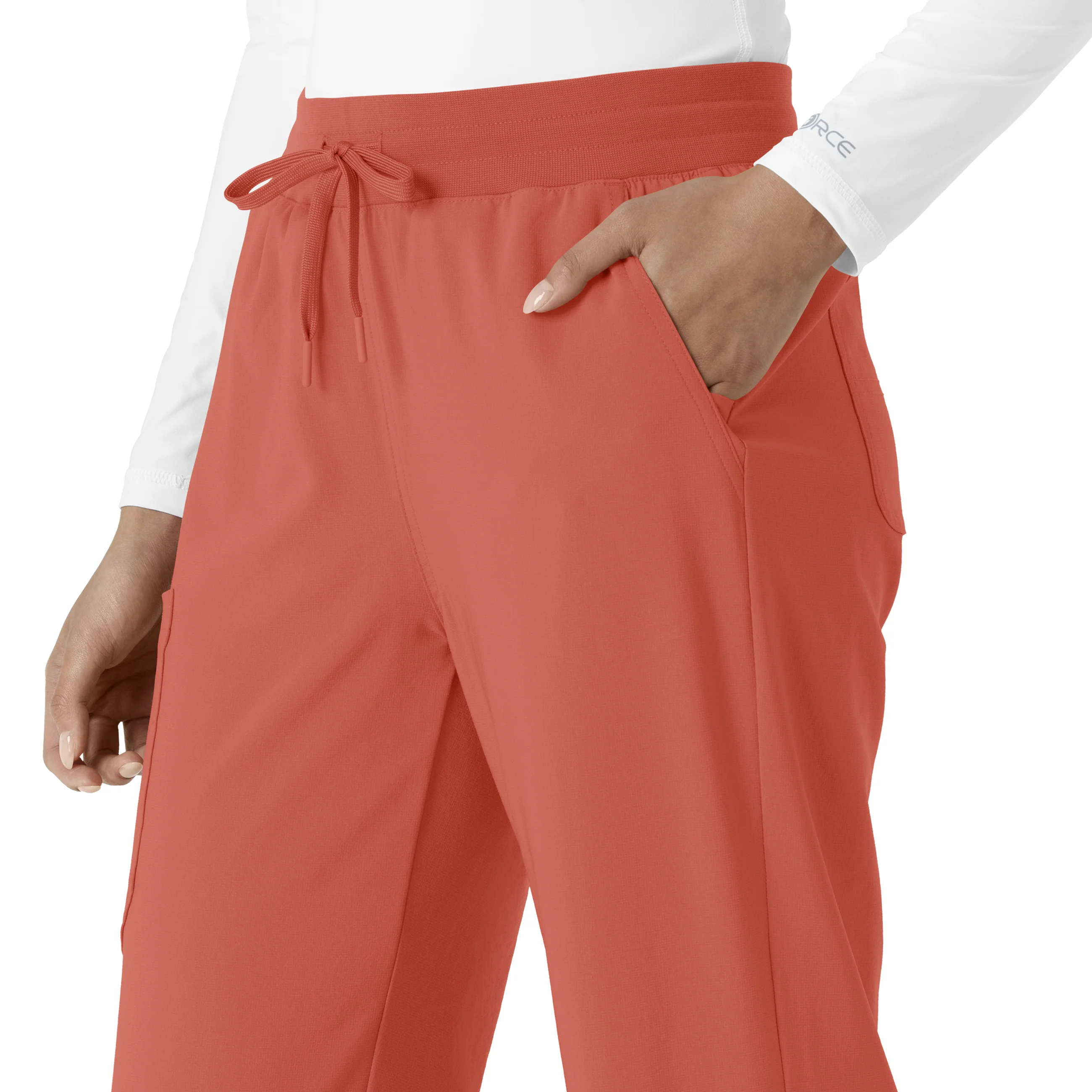 Carhartt Force Cross-Flex Women's Boot Cut Scrub Pant - Dusty Cedar - Image 6