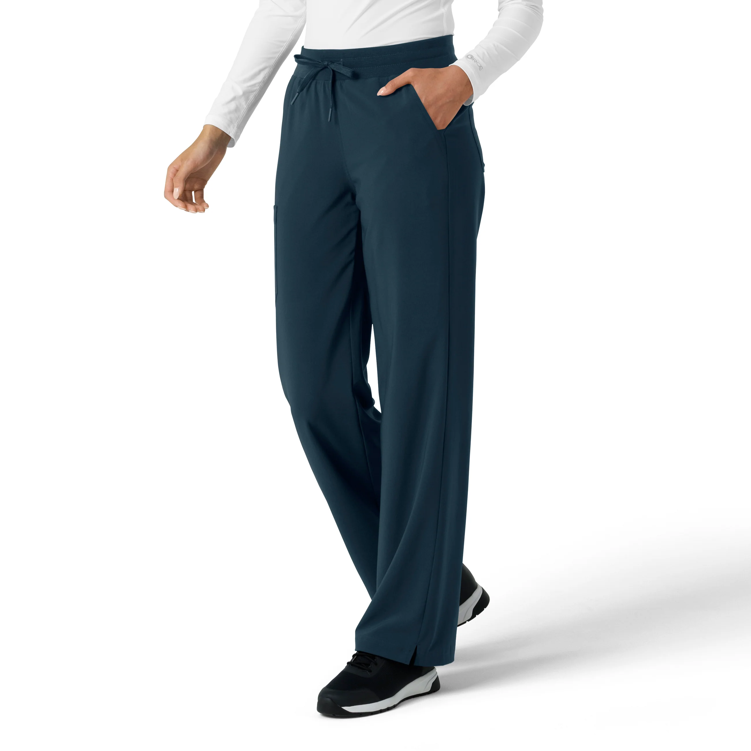 Carhartt Force Cross-Flex Women's Boot Cut Scrub Pant - Deep Navy - Image 4