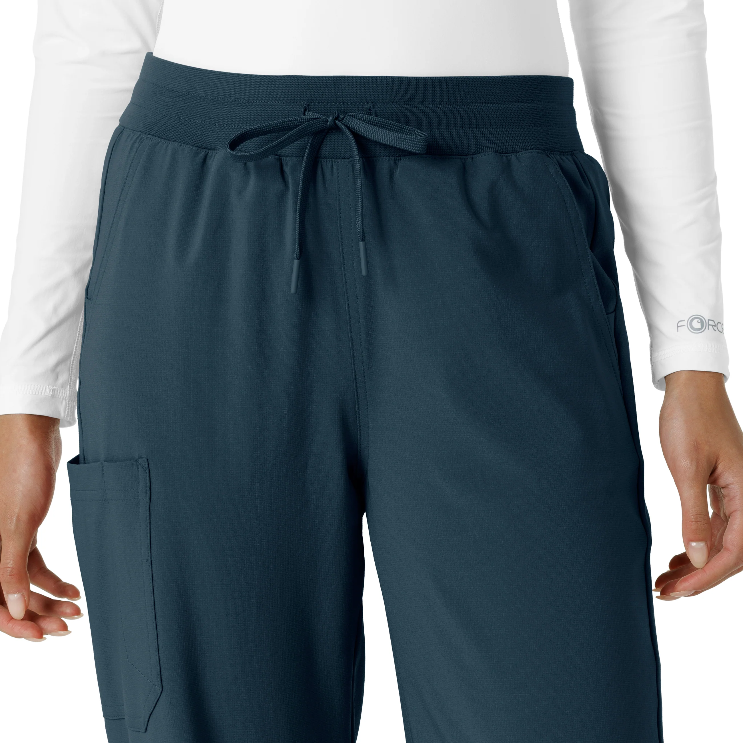 Carhartt Force Cross-Flex Women's Boot Cut Scrub Pant - Deep Navy - Image 5