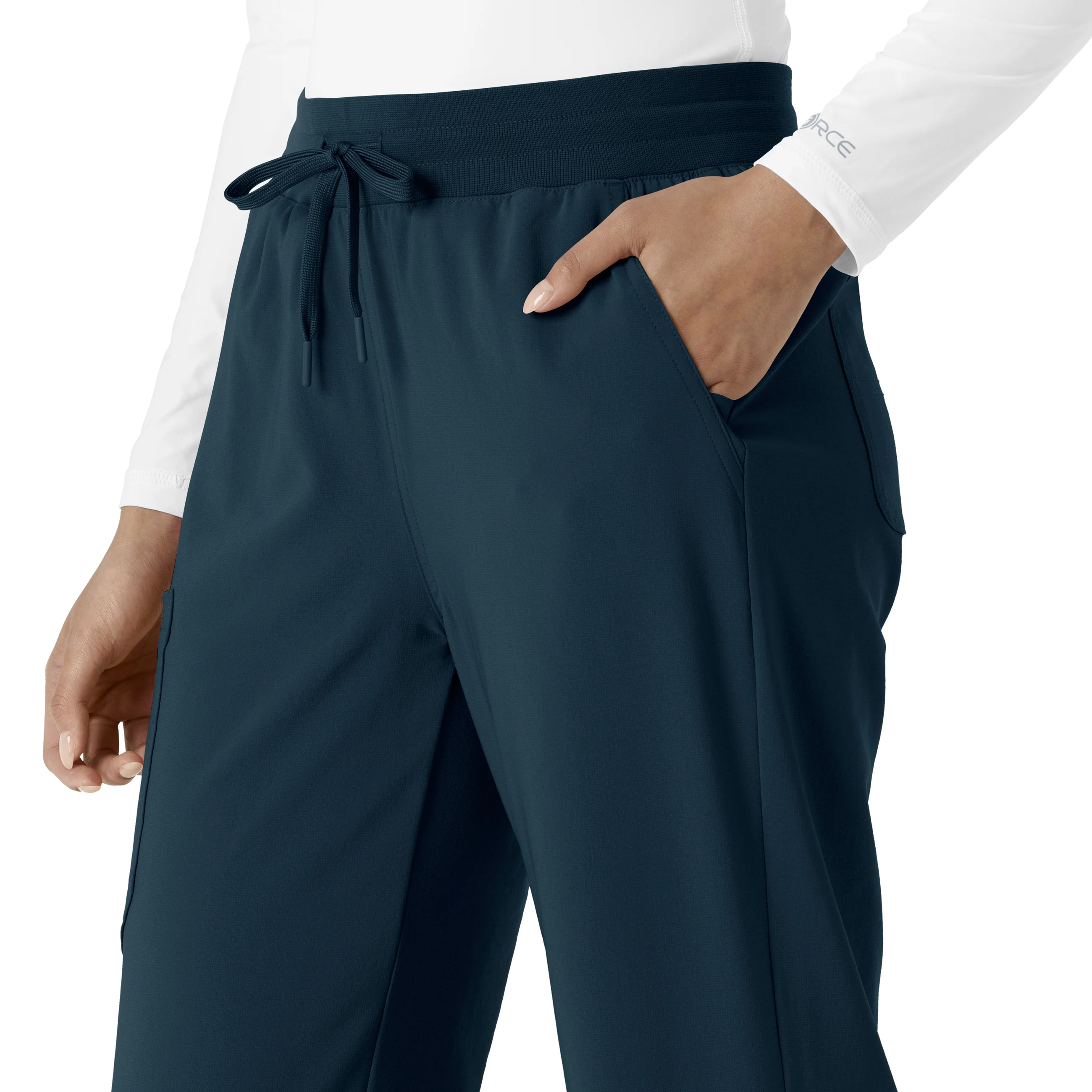 Carhartt Force Cross-Flex Women's Boot Cut Scrub Pant - Deep Navy - Image 7