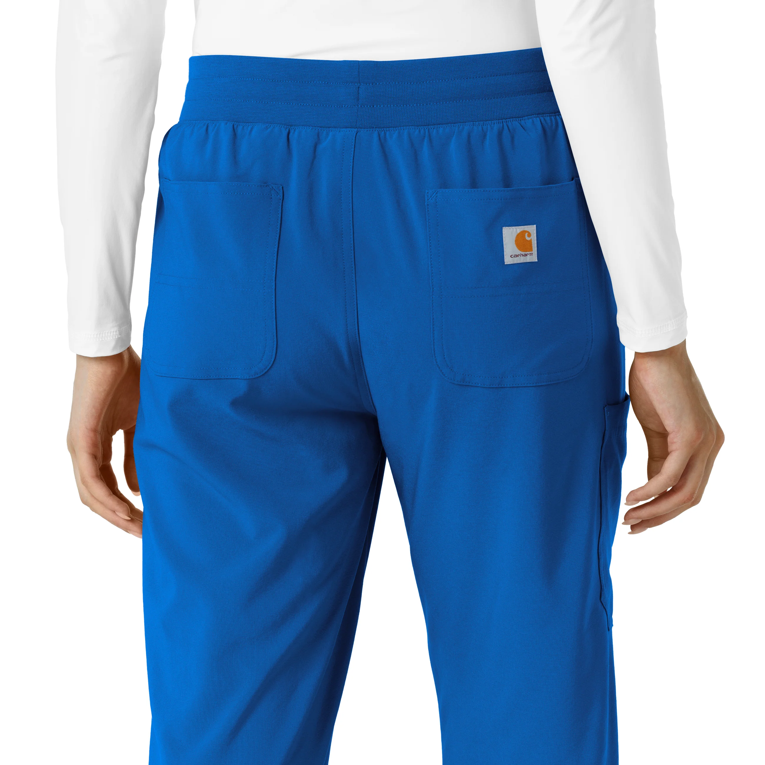 Carhartt Force Cross-Flex Women's Boot Cut Scrub Pant - Royal - Image 6