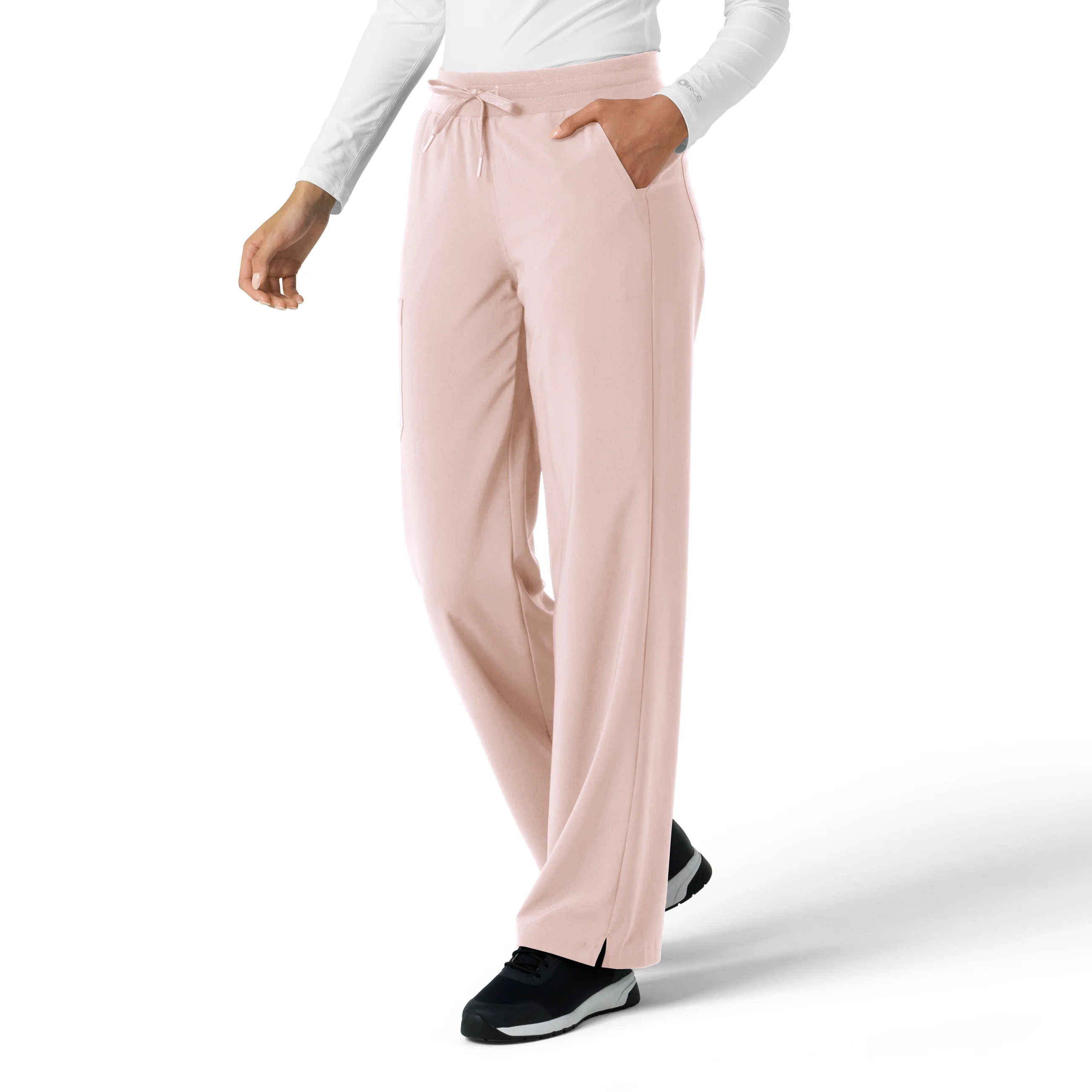 Carhartt Force Cross-Flex Women's Boot Cut Scrub Pant - Soft Rose - Image 4