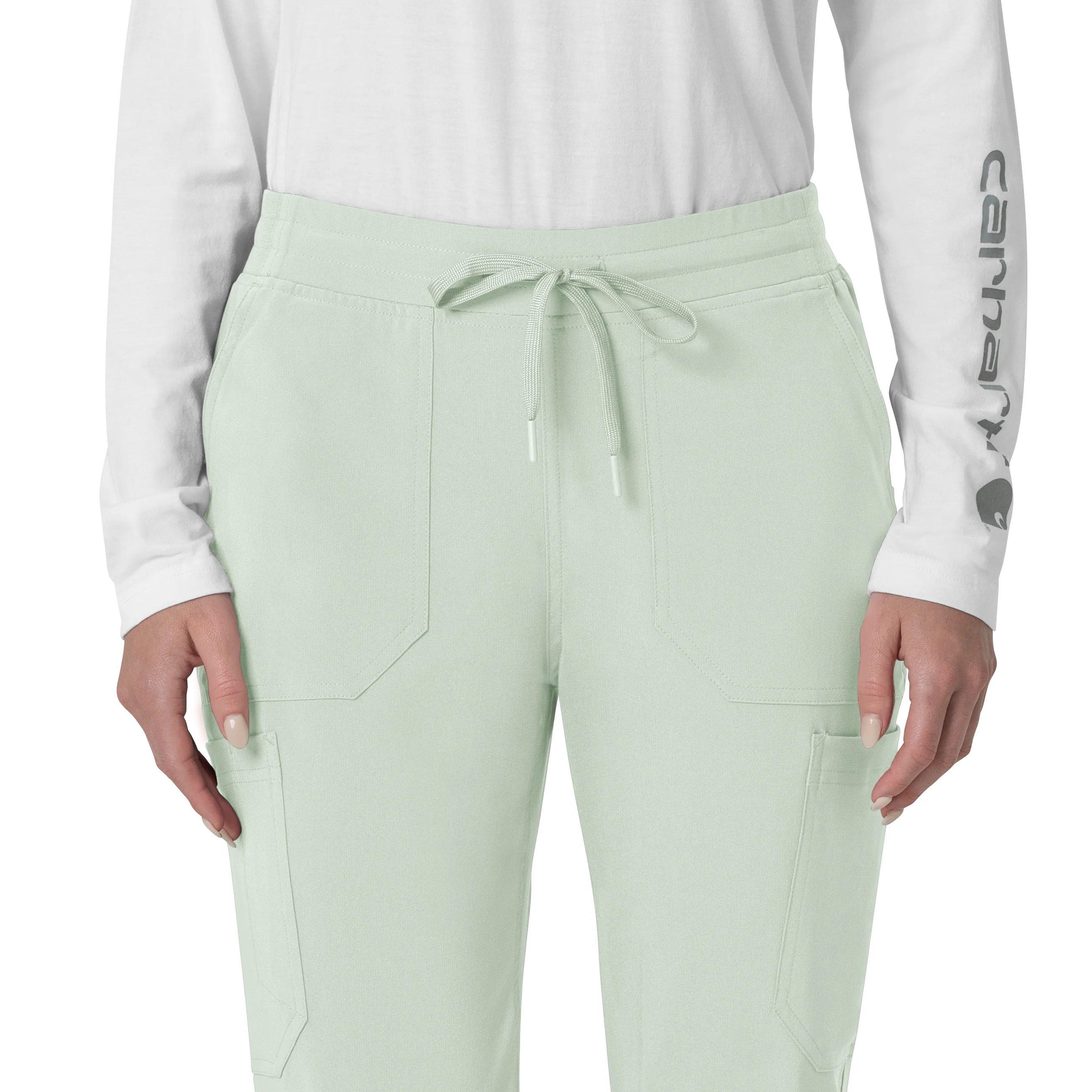 Carhartt Force Cross-Flex Women's Cargo Jogger Scrub Pant - Big Sky - Image 5