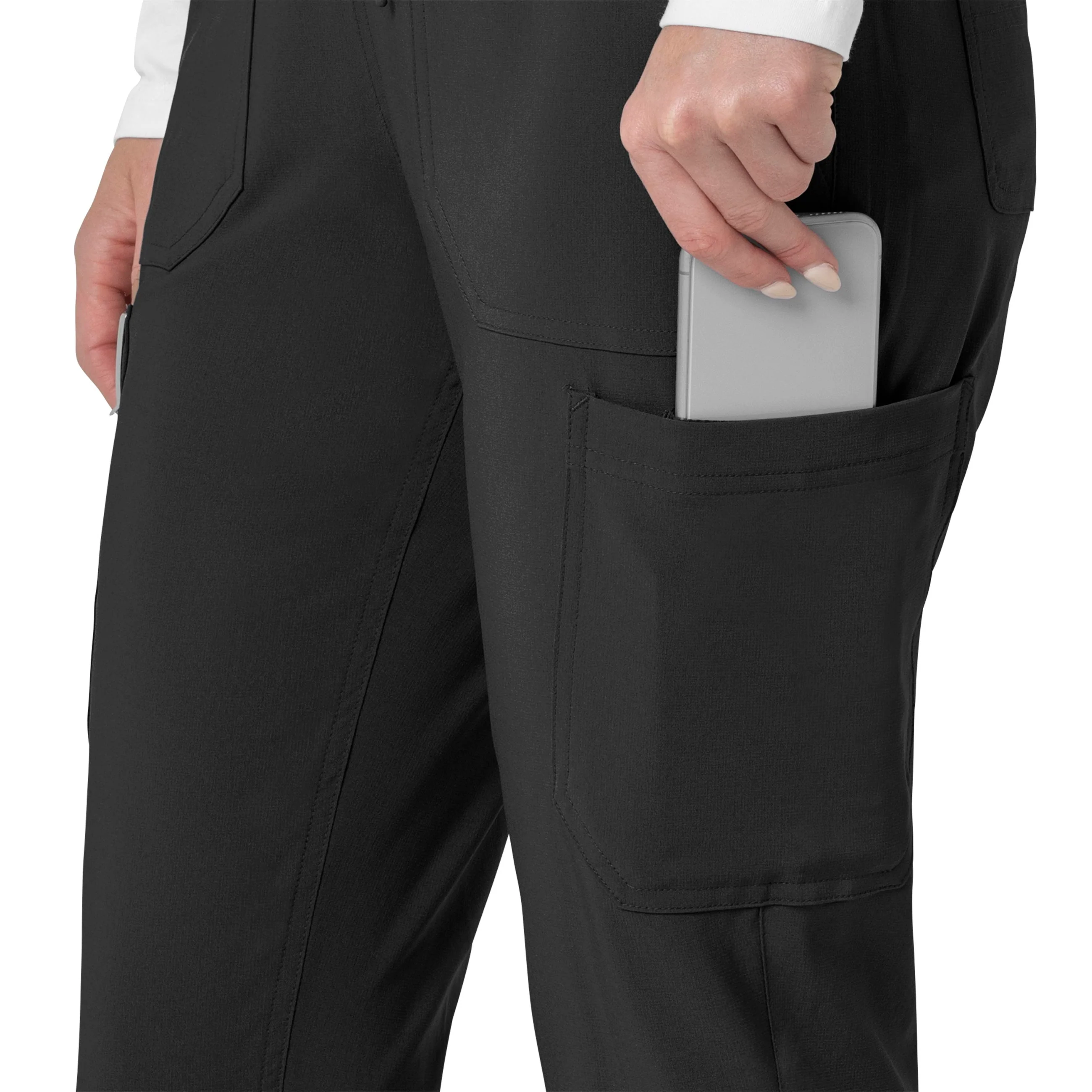 Carhartt Force Cross-Flex Women's Cargo Jogger Scrub Pant - Black - Image 9