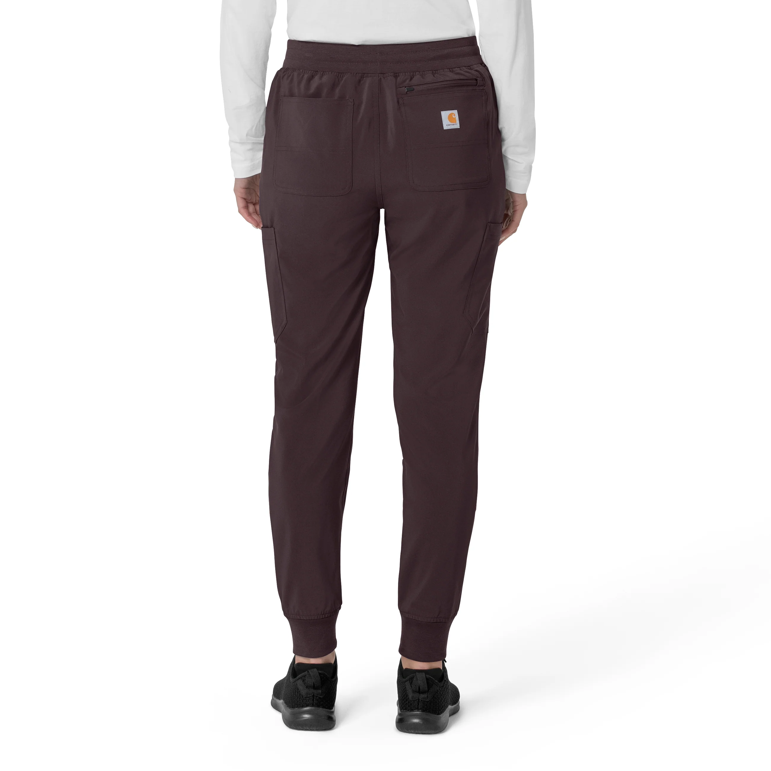 Carhartt Force Cross-Flex Women's Cargo Jogger Scrub Pant - Dark Sepia - Image 2