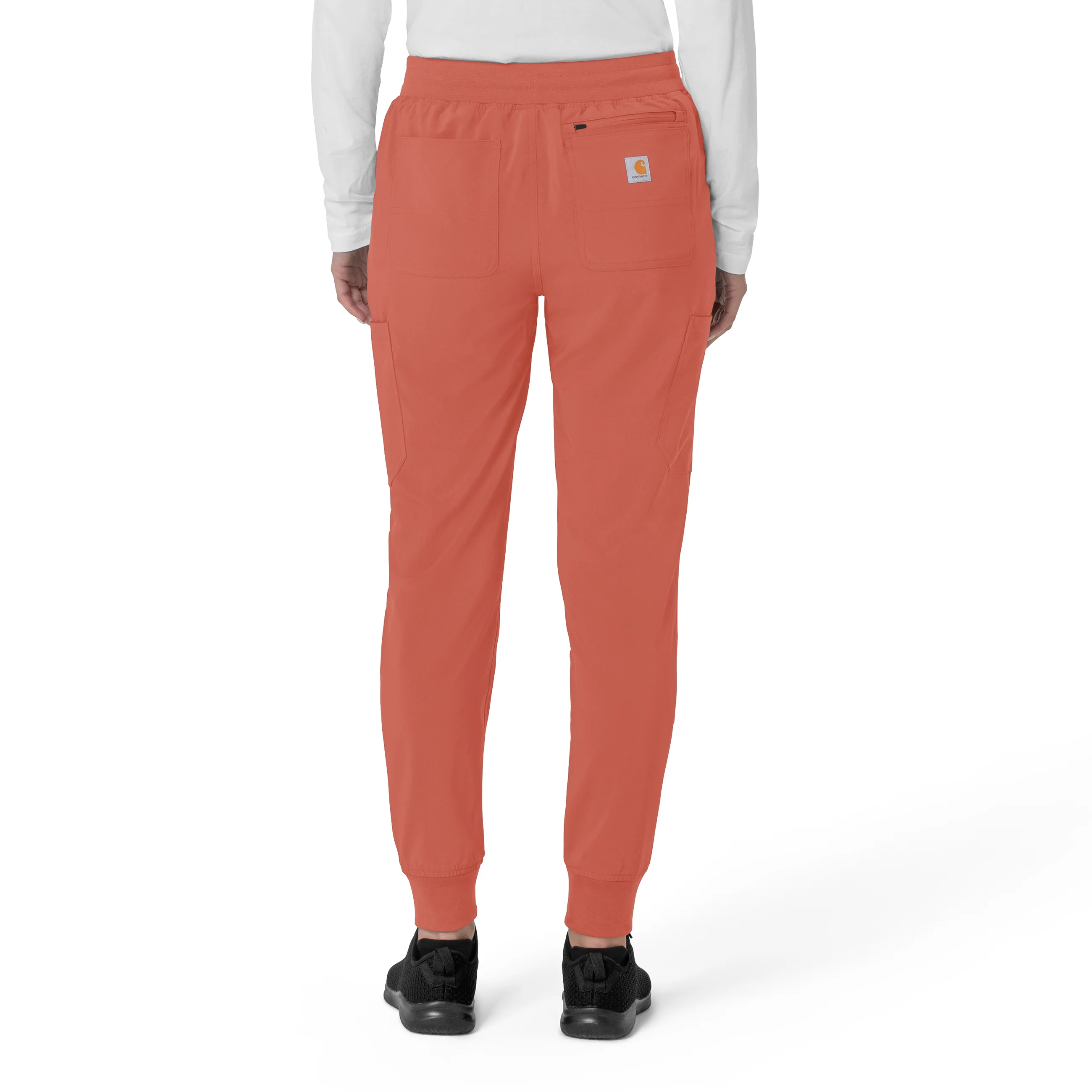 Carhartt Force Cross-Flex Women's Cargo Jogger Scrub Pant - Dusty Cedar - Image 2