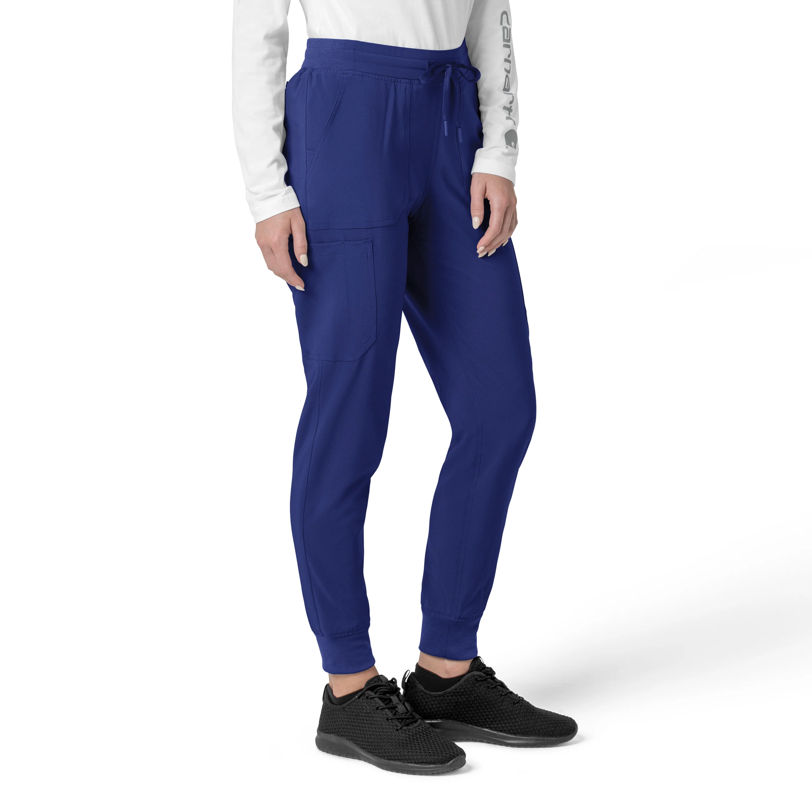 Carhartt Force Cross-Flex Women's Cargo Jogger Scrub Pant - Galaxy Blue - Image 3