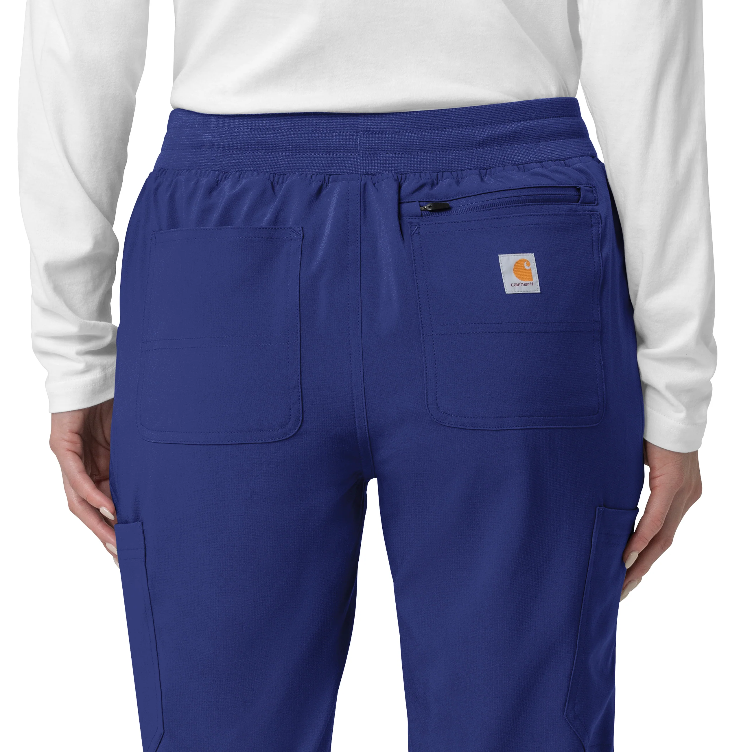 Carhartt Force Cross-Flex Women's Cargo Jogger Scrub Pant - Galaxy Blue - Image 5