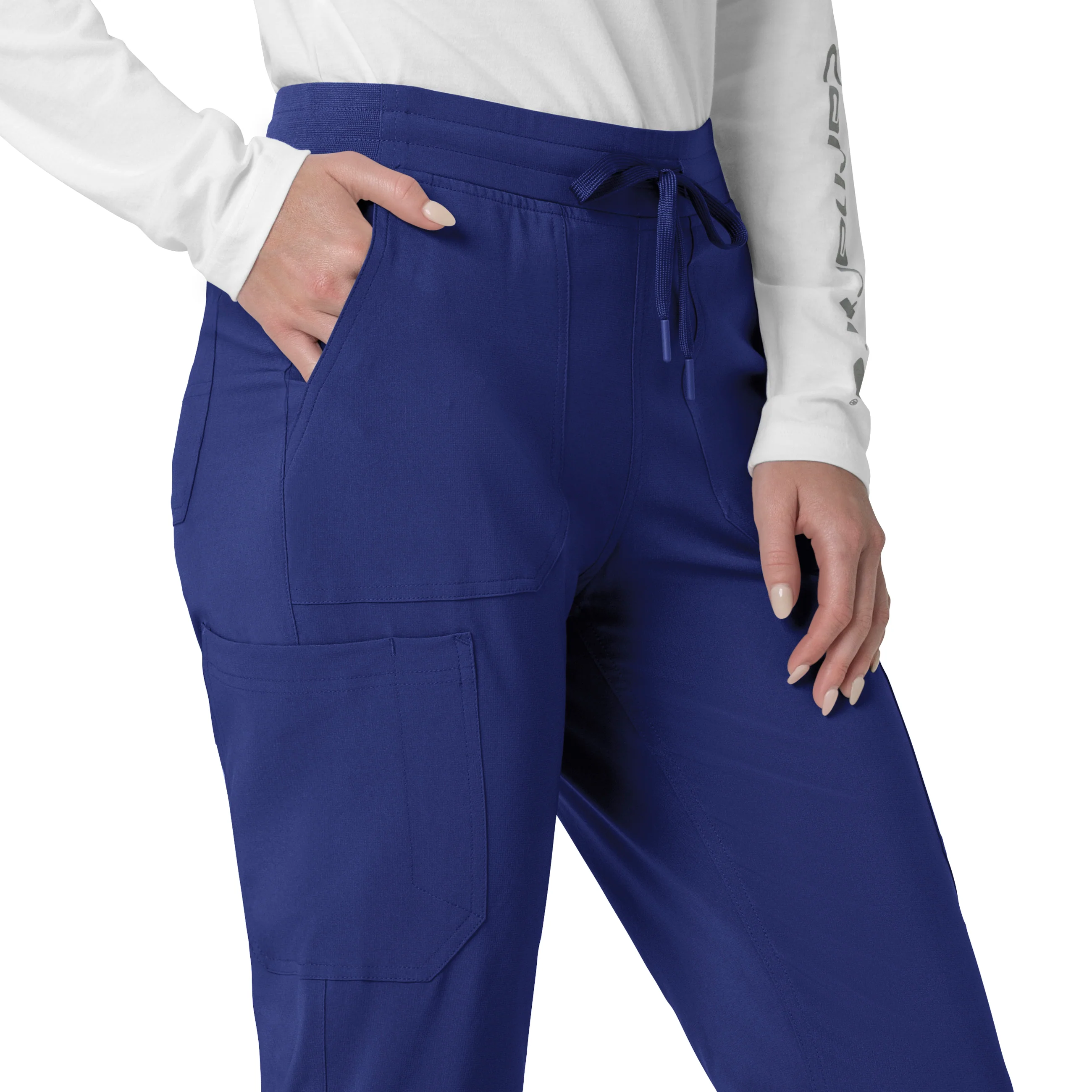 Carhartt Force Cross-Flex Women's Cargo Jogger Scrub Pant - Galaxy Blue - Image 6