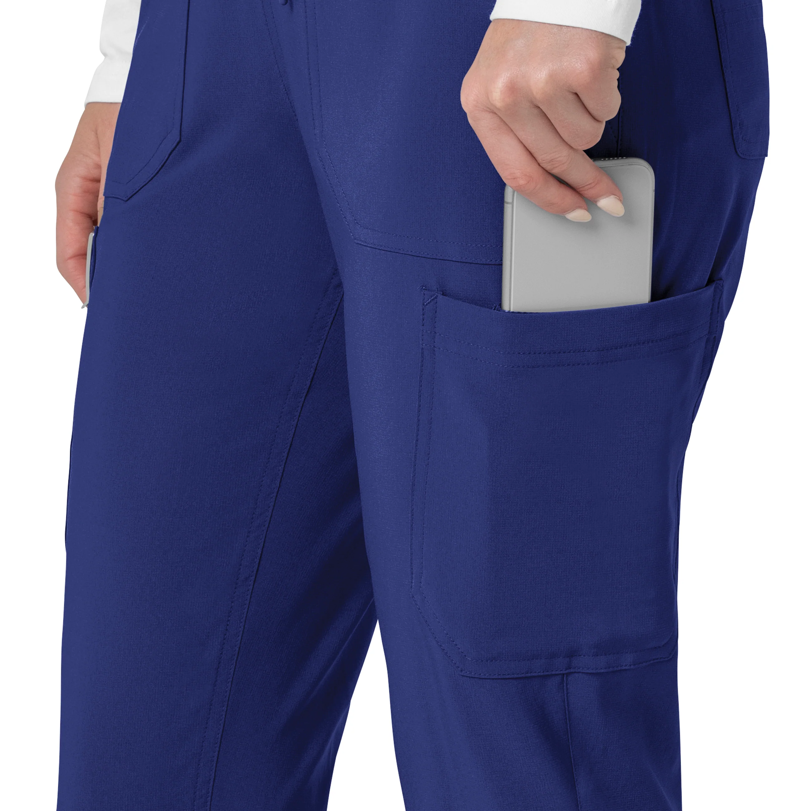 Carhartt Force Cross-Flex Women's Cargo Jogger Scrub Pant - Galaxy Blue - Image 8