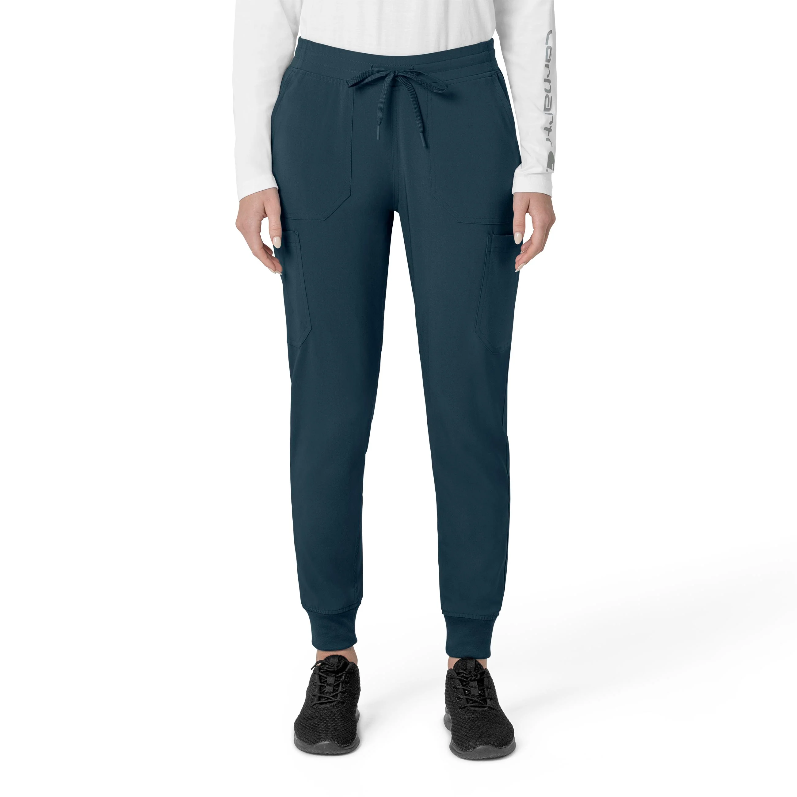 Carhartt Force Cross-Flex Women's Cargo Jogger Scrub Pant - Deep Navy