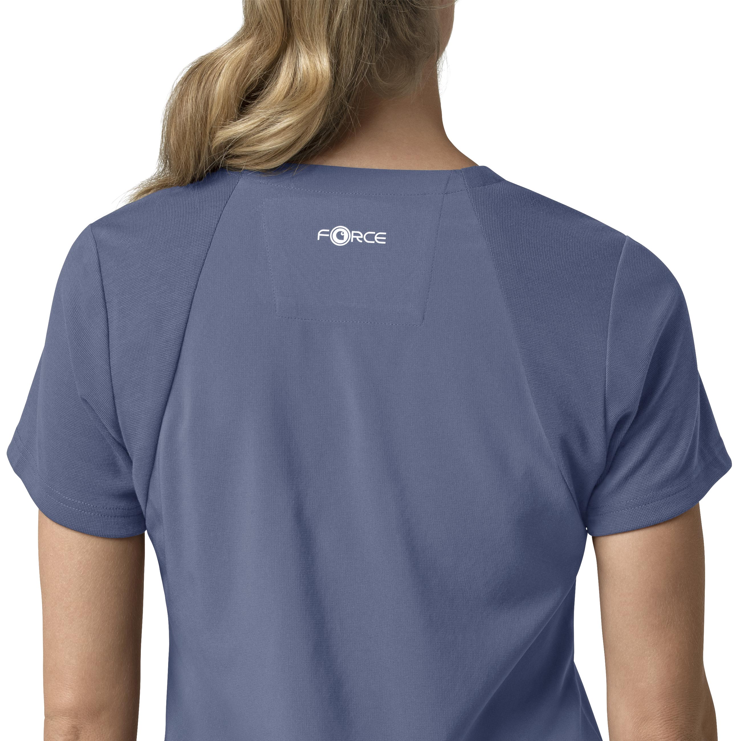 Carhartt Force Cross-Flex Women's Flex Panel V-Neck Scrub Top - Riverside - Image 7