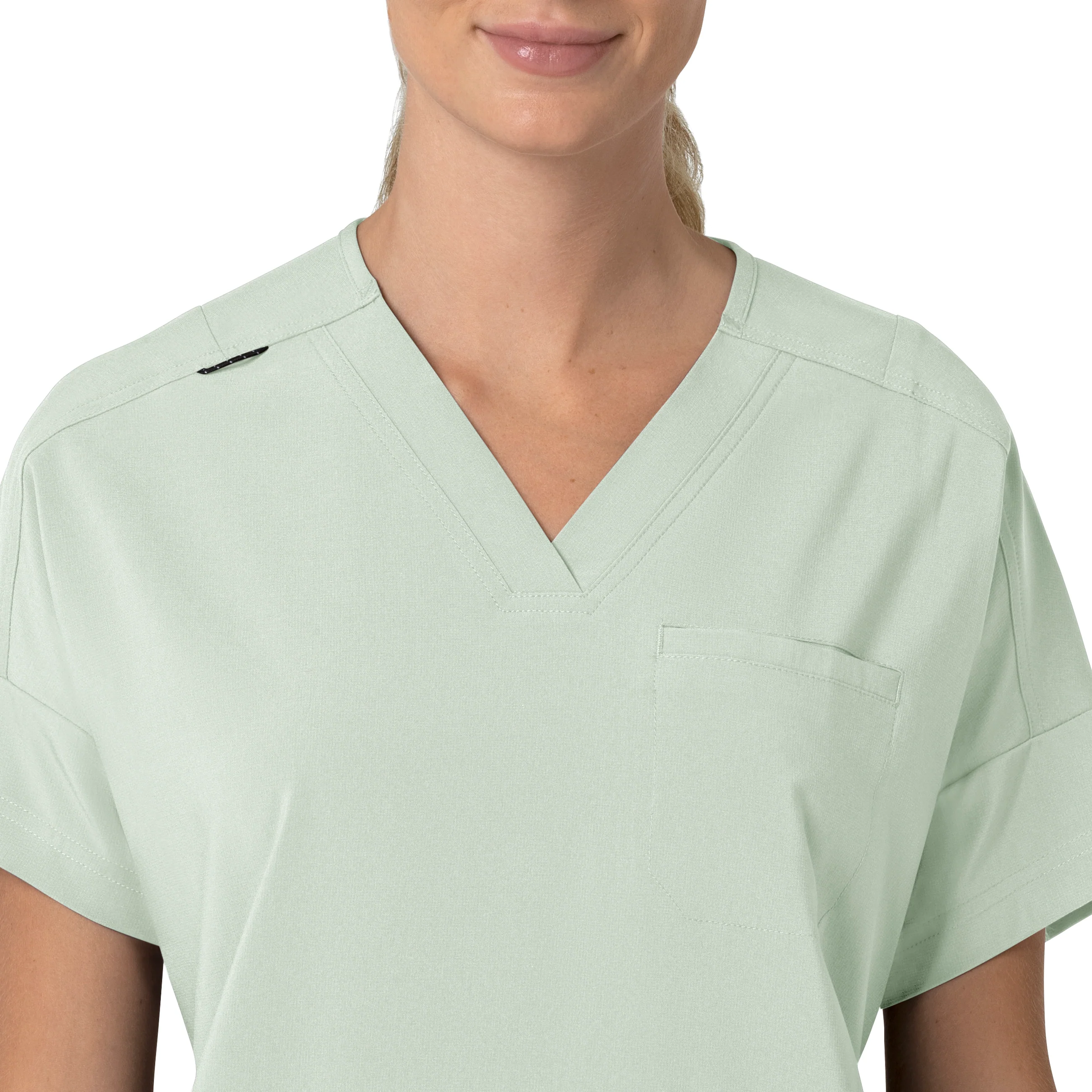 Carhartt Force Cross-Flex Women's Oversized V-Neck Scrub Top - Big Sky - Image 4