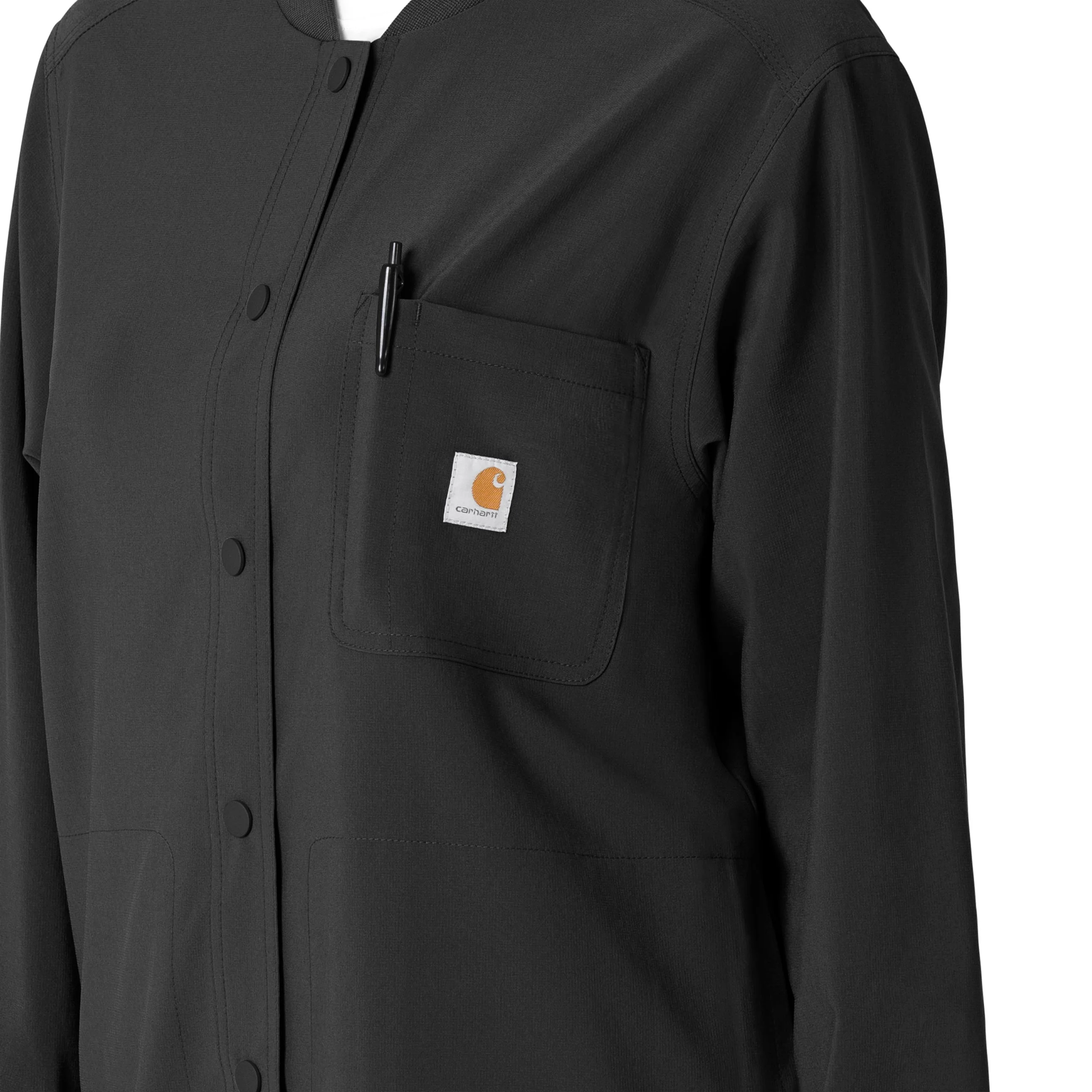 Carhartt Force Cross-Flex Women's Shirt Jacket - Black - Image 6