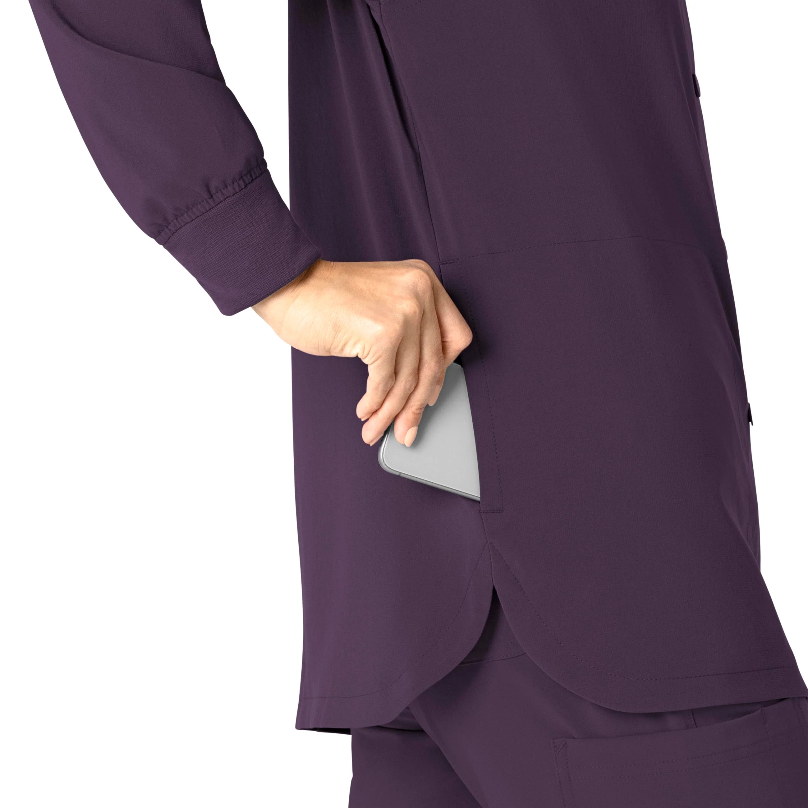 Carhartt Force Cross-Flex Women's Shirt Jacket - Black Plum - Image 8